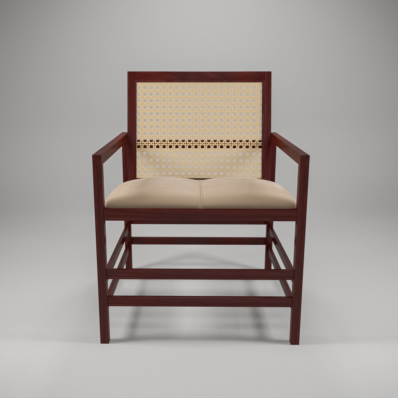 Premiumly Made Long Height Handmade Wooden Arm Chair for Home Arm Chair