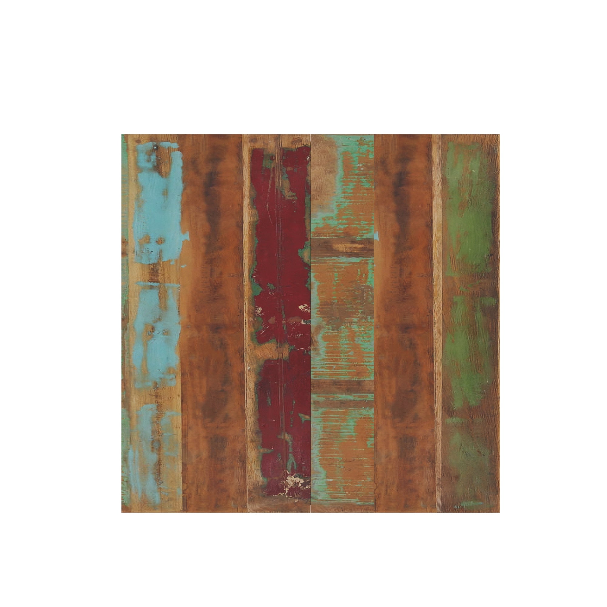 Colorful Reclaimed Wood Coffee Table - Storage Box Table Coffee Table