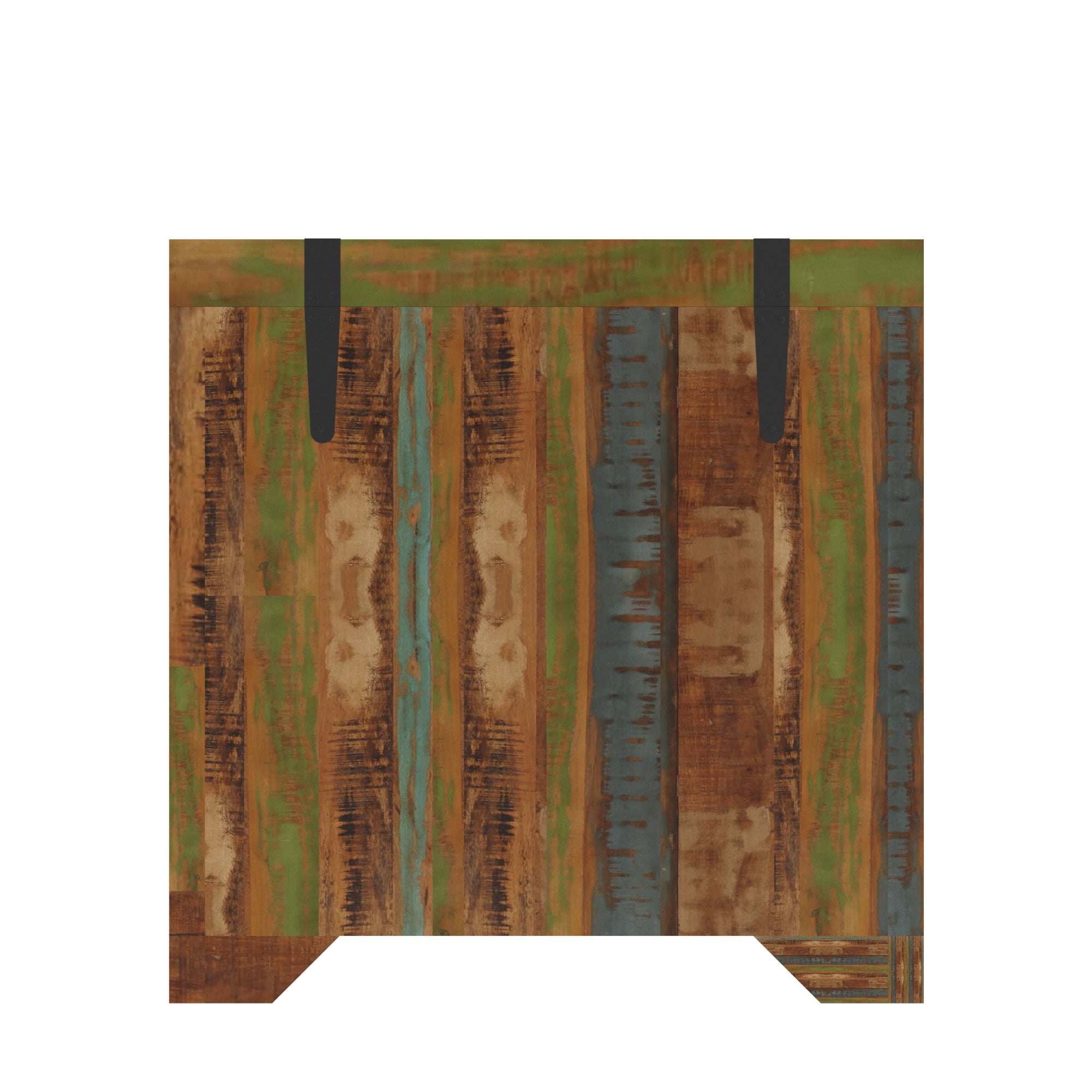 Colorful Reclaimed Wood Storage Chest - Multi-Drawer Cabinet Drawer's Chest