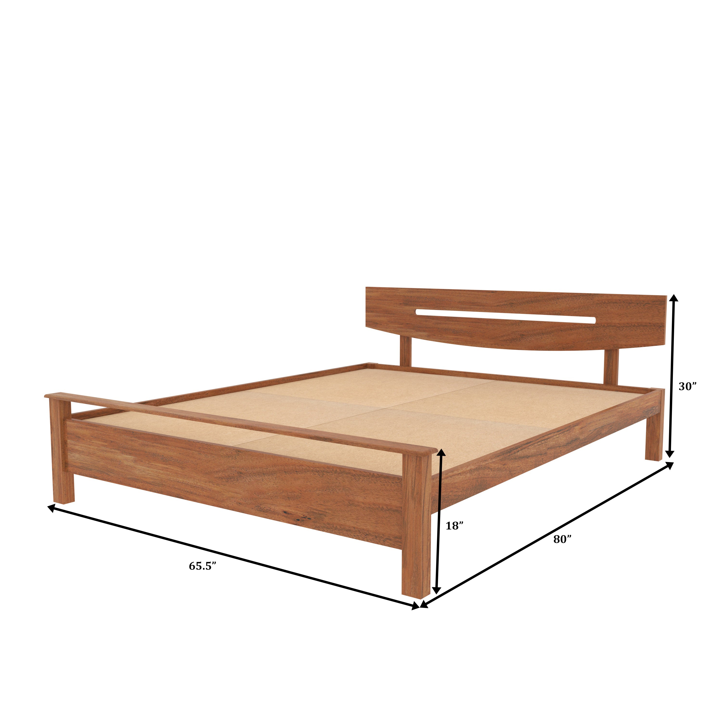 Contemporary Rustic Bedroom: Wood Slat Accent & Mustard Bedding bed