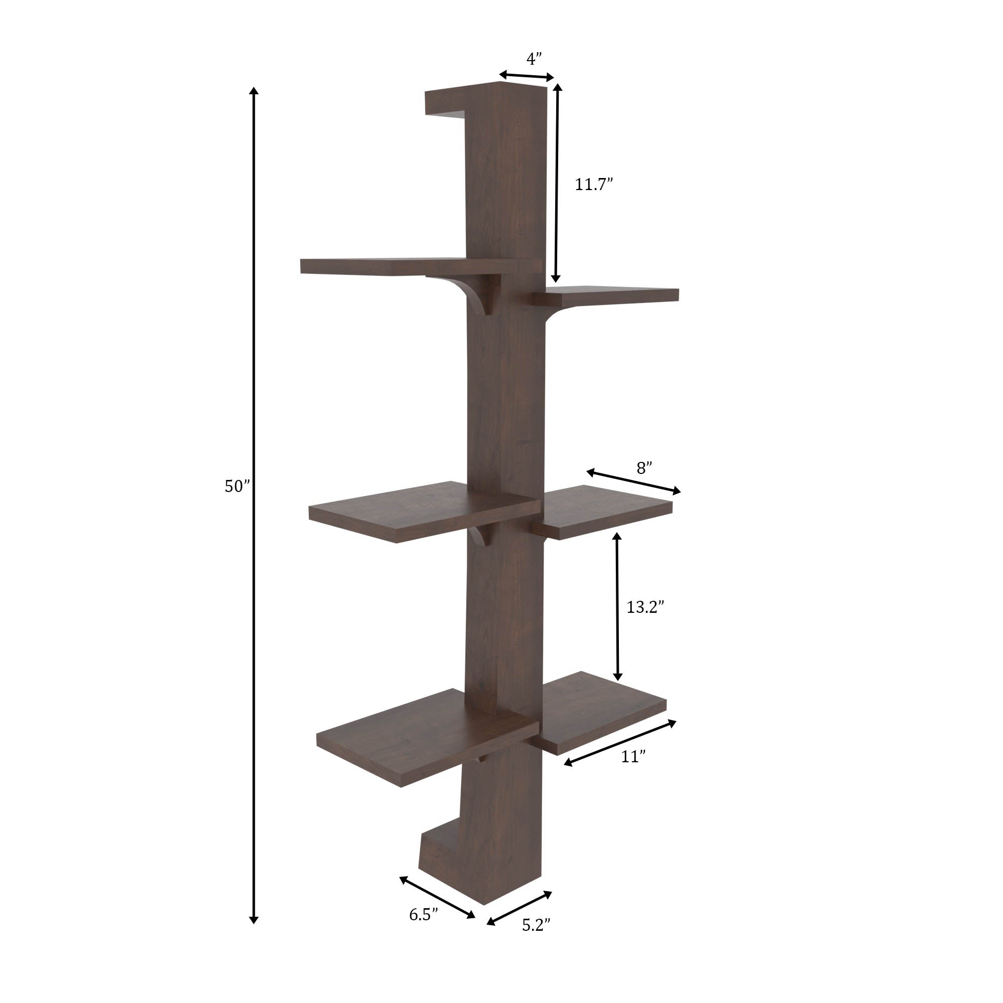 Modern Tree Wall Shelf Wall Rack