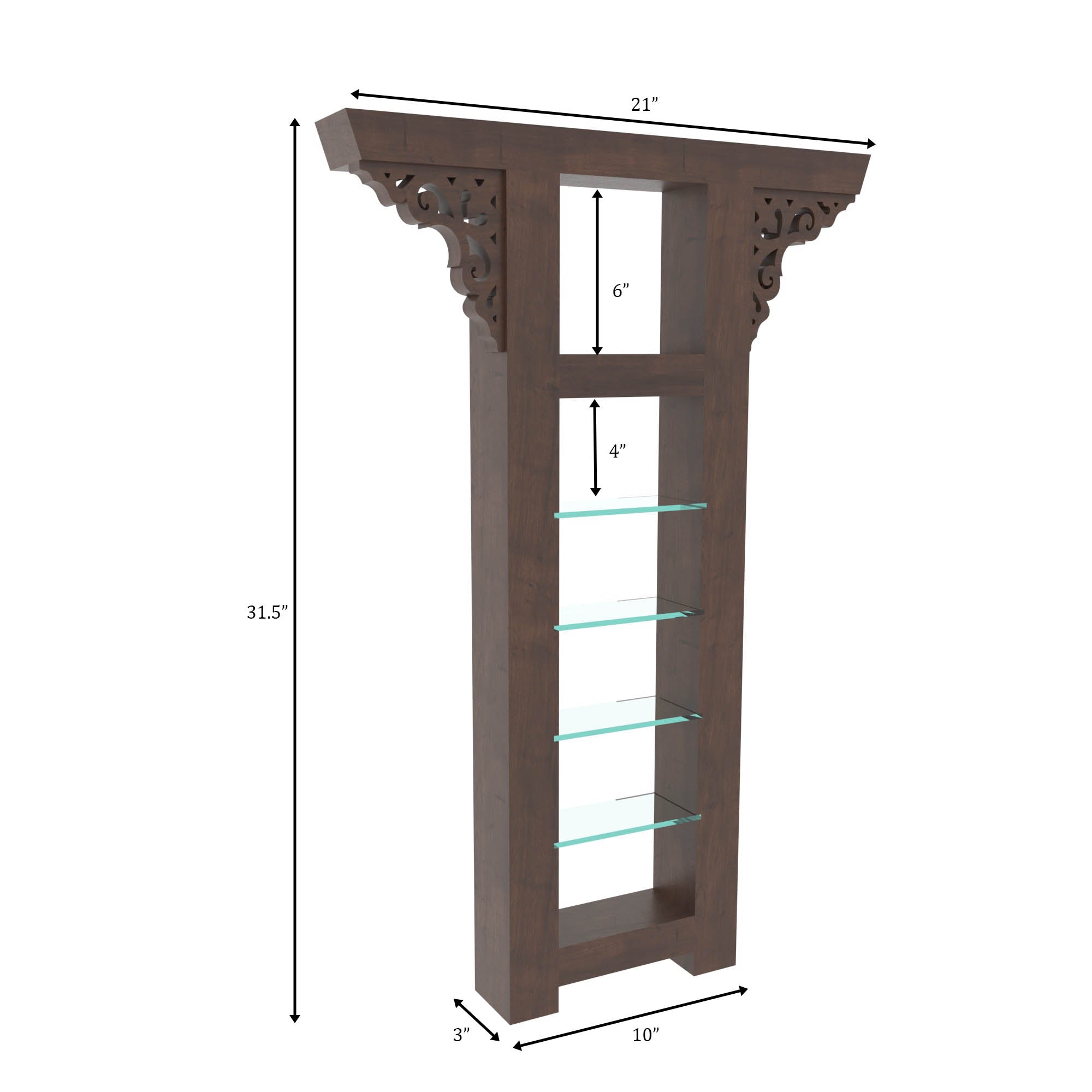 Ornate Corbel Wall Shelf Wall Rack