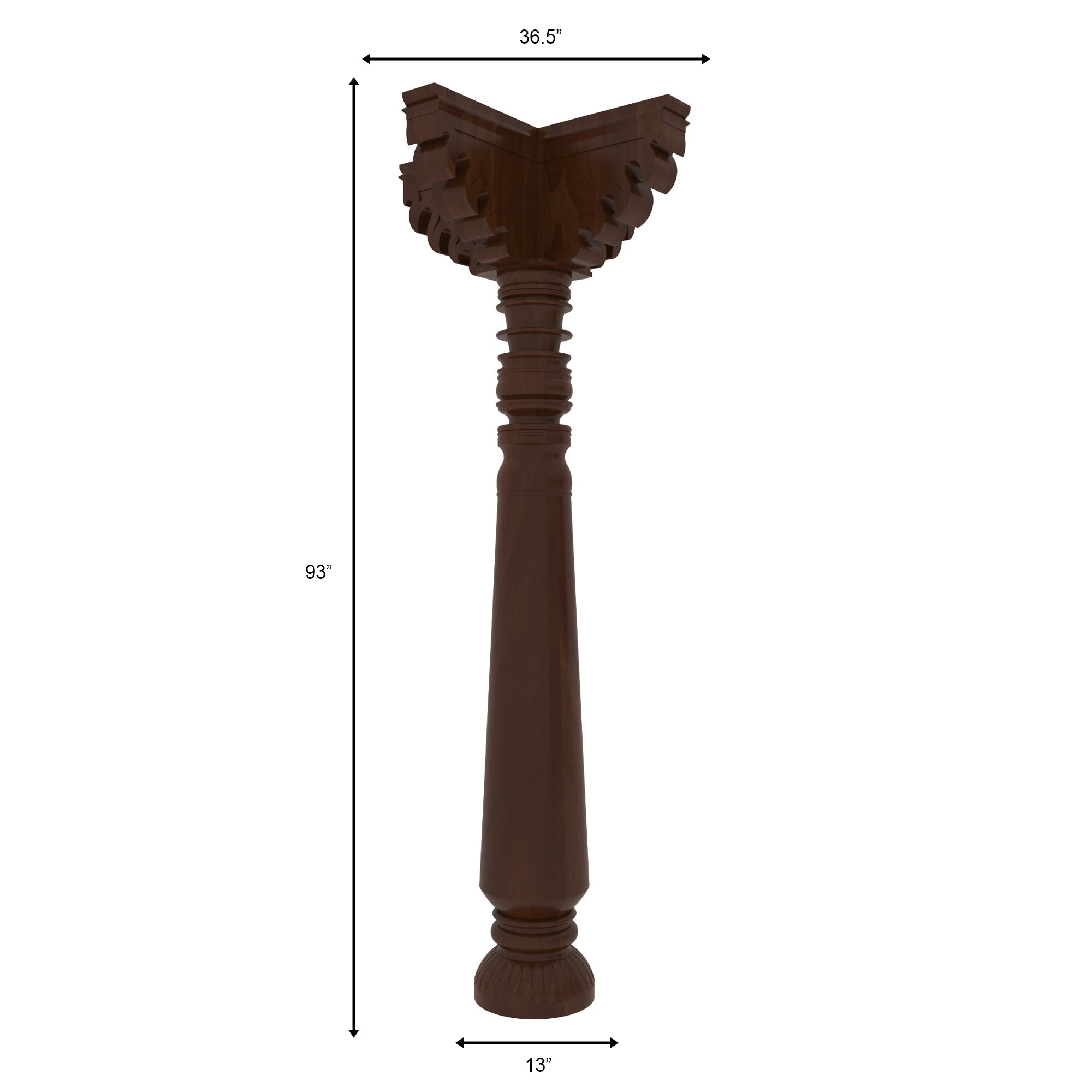 Handcrafted Heritage Pillar - Regal Indian Architecture Pillar