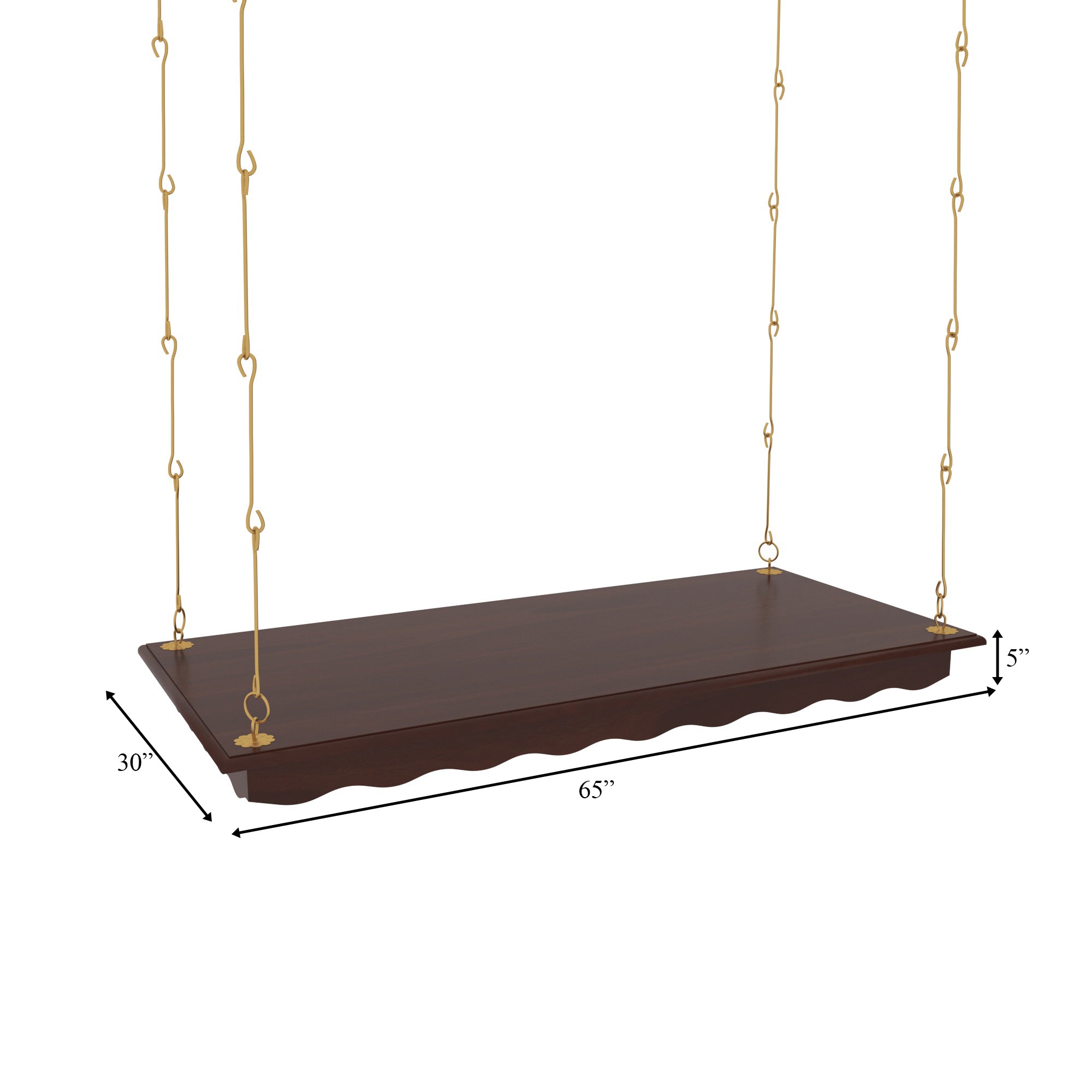 Traditional Carved Jhula - Heritage Swing Seat Swing