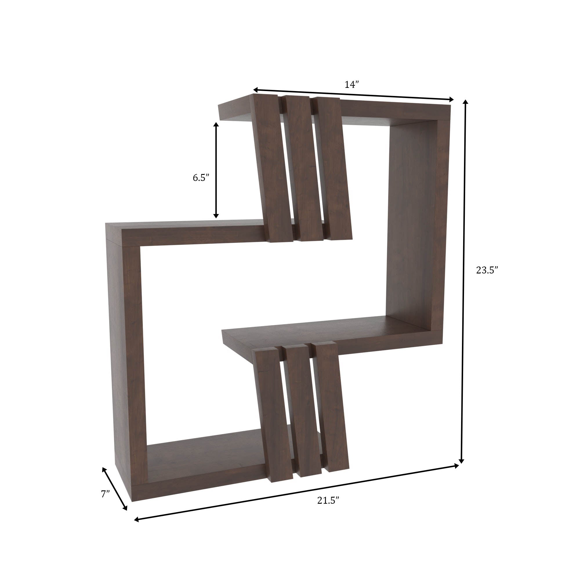 Modern Geometric Wall Shelf Wall Rack
