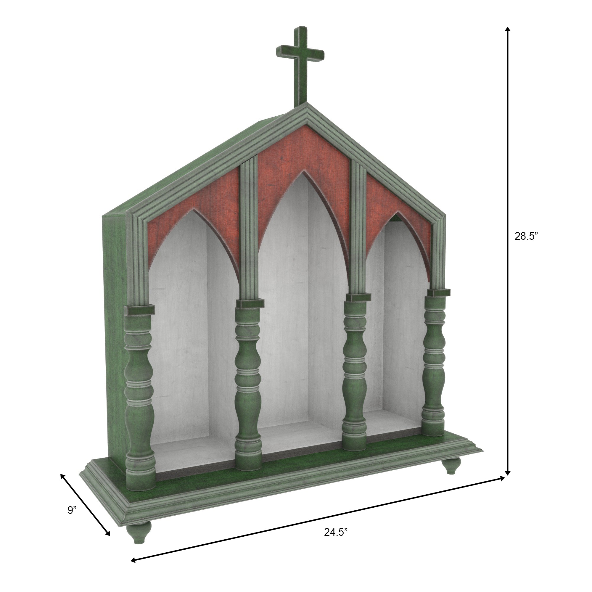 Handcrafted Gothic Church Altar Shelf Altar