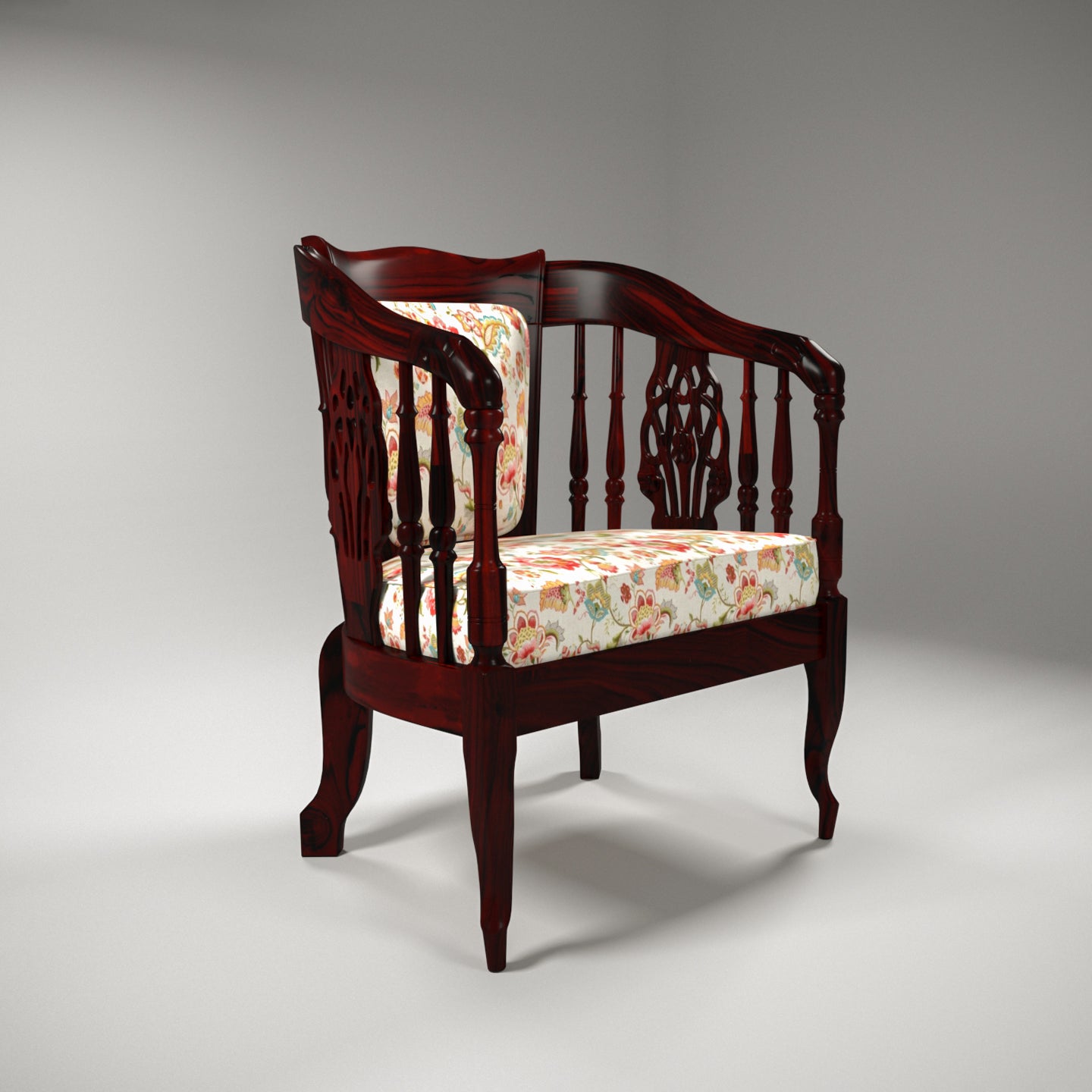 Vintage Touch Elegant Wooden Handmade Arm Chair for Home Arm Chair