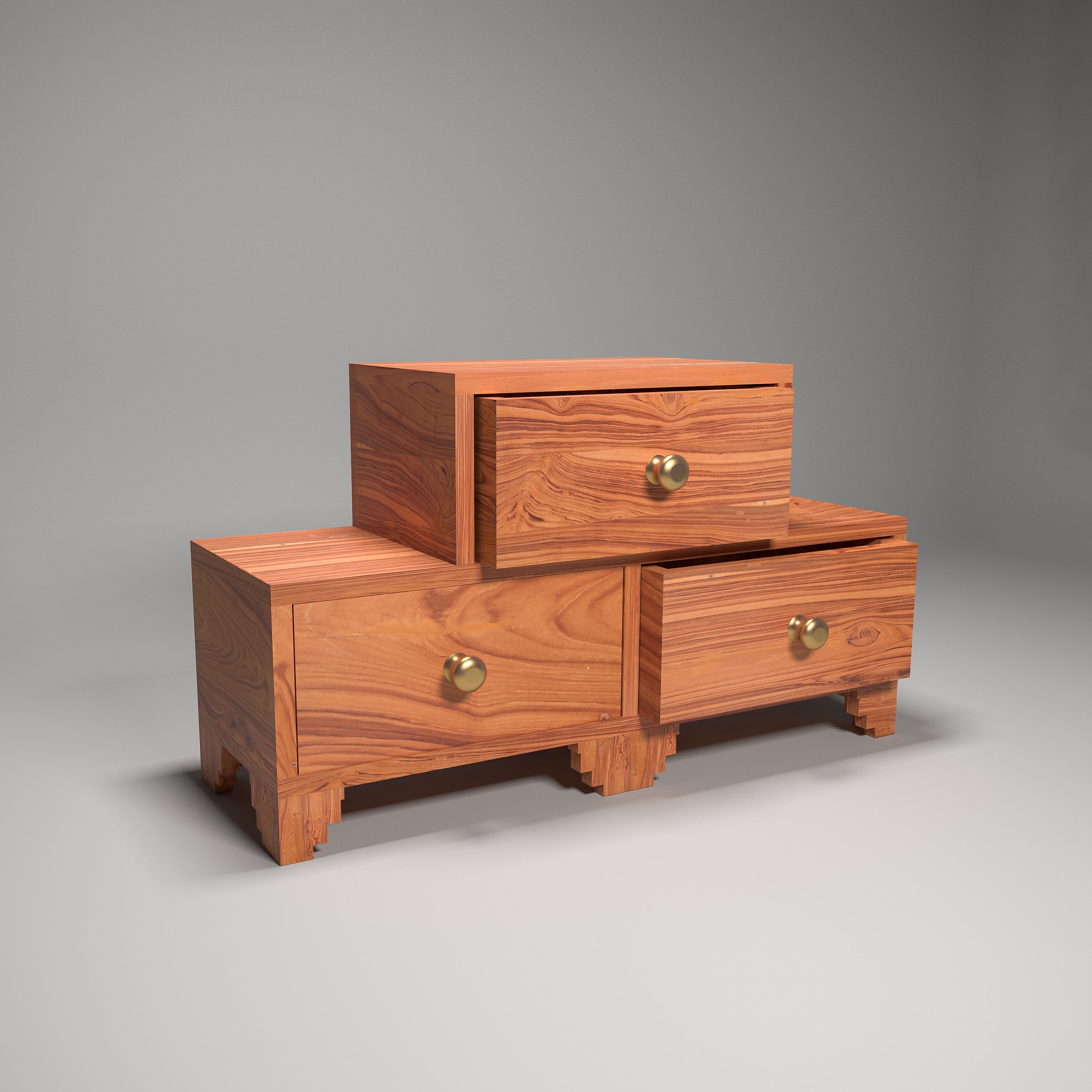 Triple Compartment Tower Premium Desk Organiser Desk Organizer