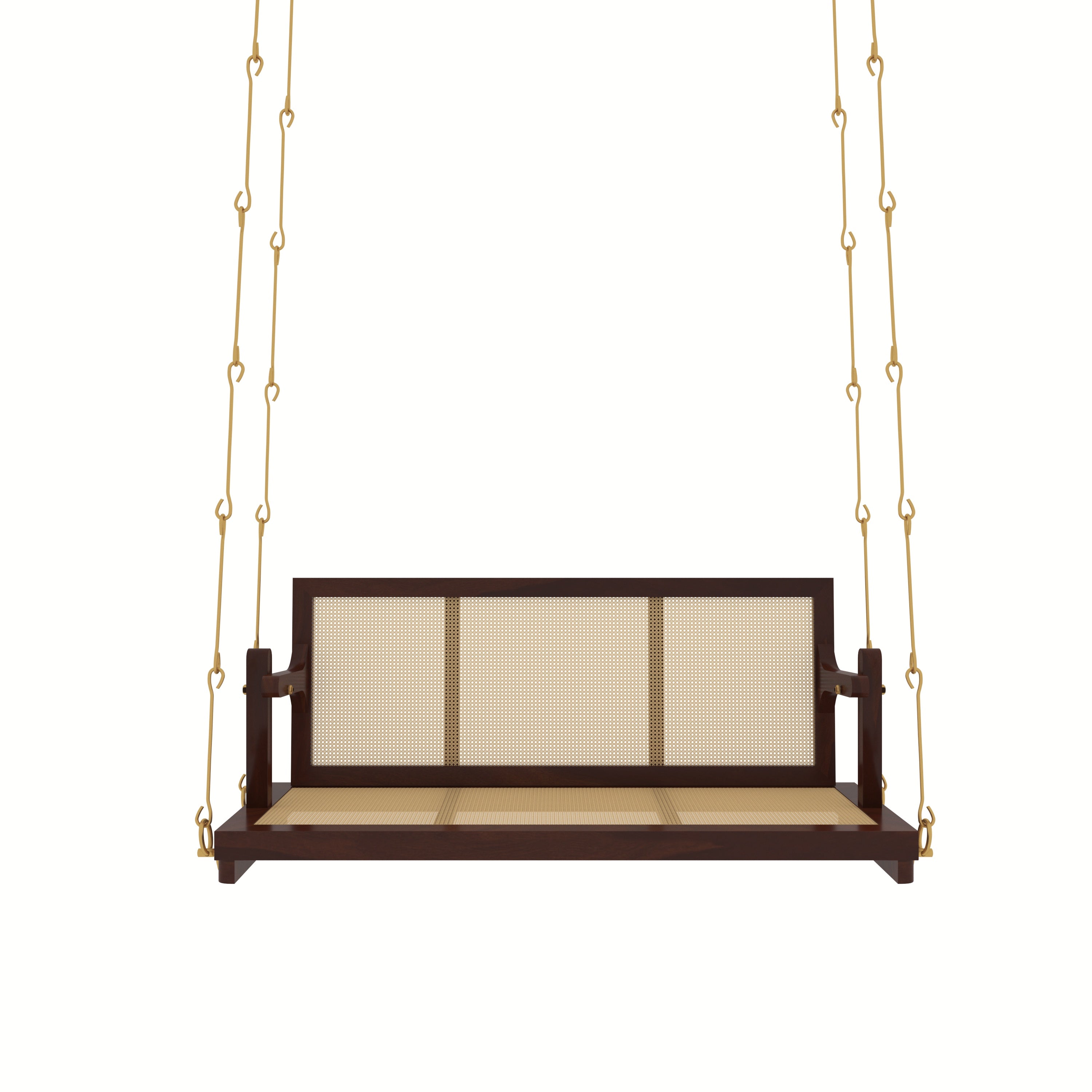 traditional cane swing with seating and back Swing