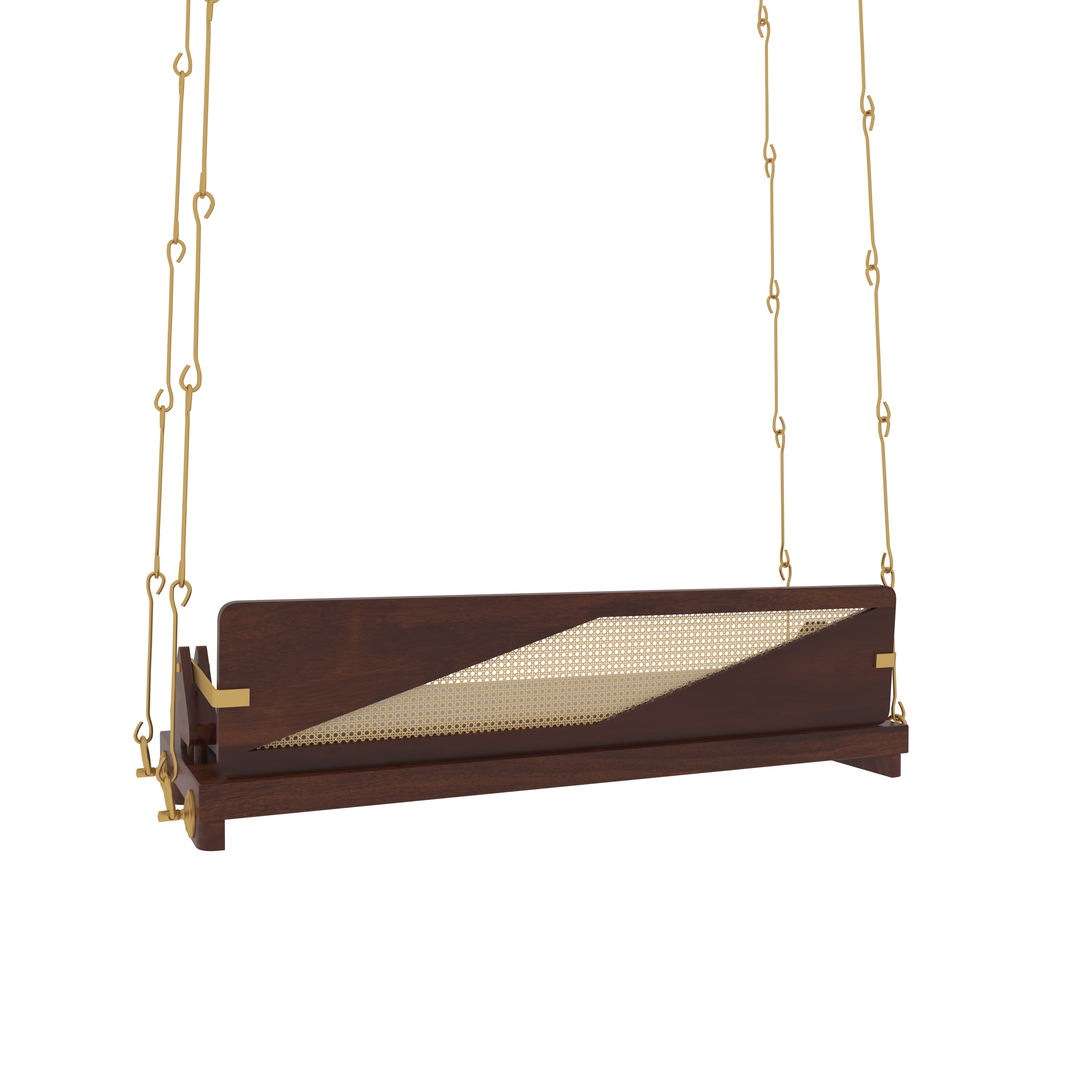 Modern Wooden Indoor Swing with Minimalist Design in Cozy Living Room Swing