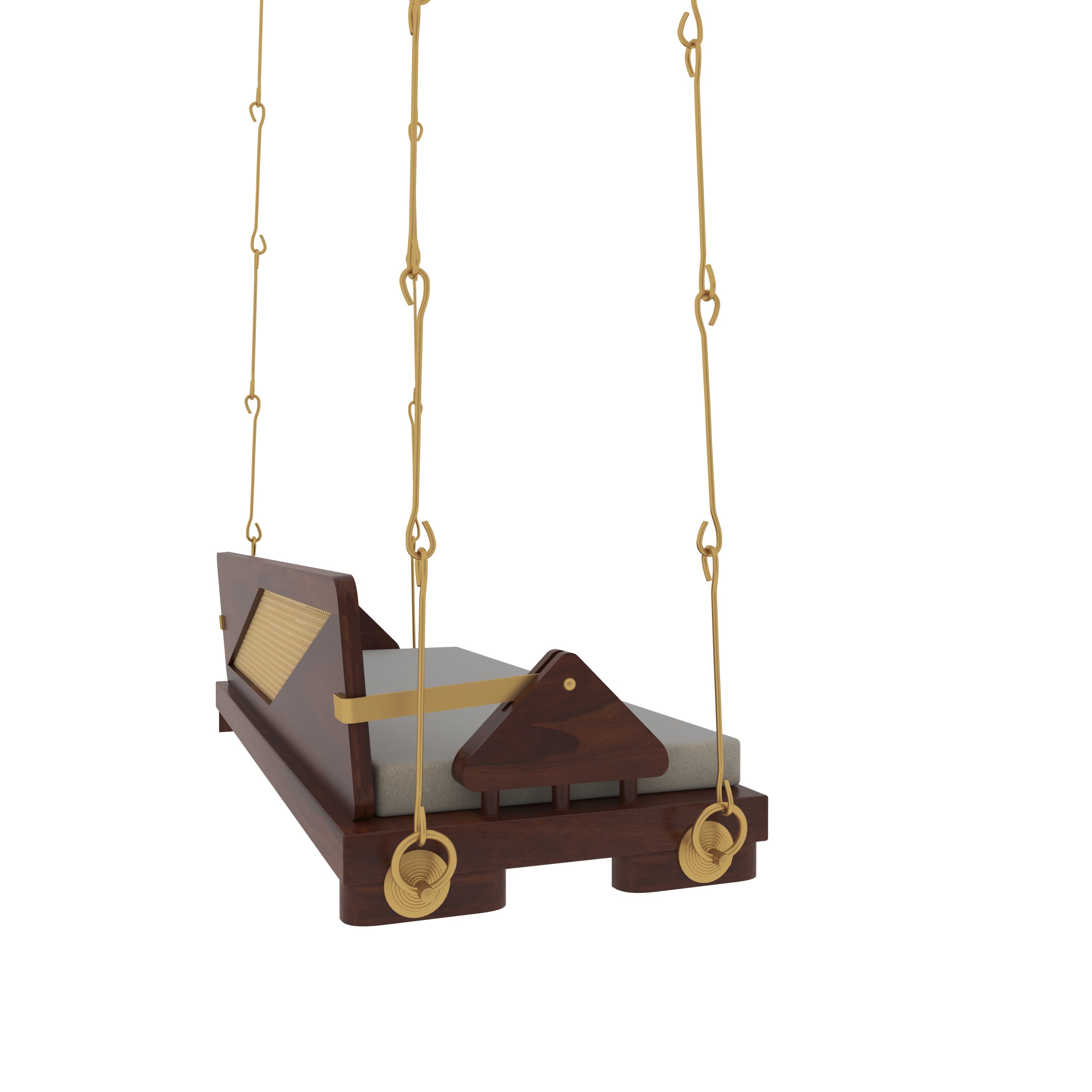 Modern Wooden Indoor Swing with Minimalist Design in Cozy Living Room Swing