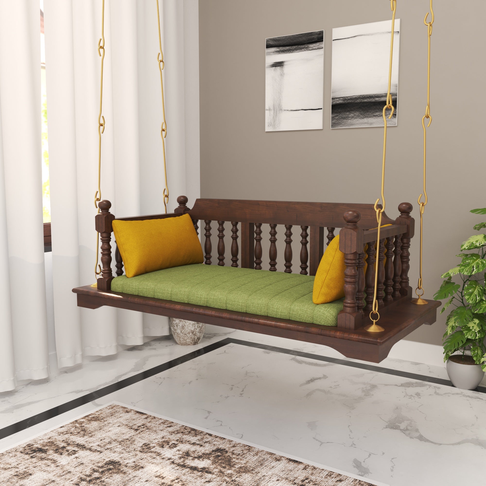 Heritage Baluster Hanging Swing Swing