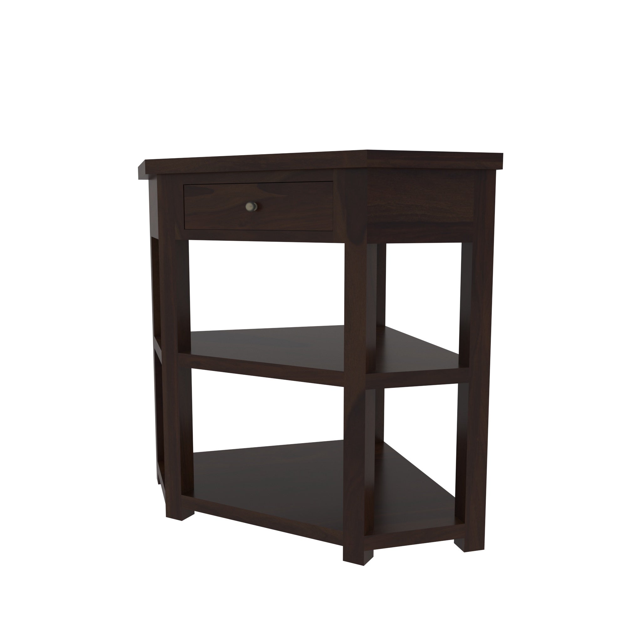 Ornate Corner Storage - Traditional Indian Artistry Rack