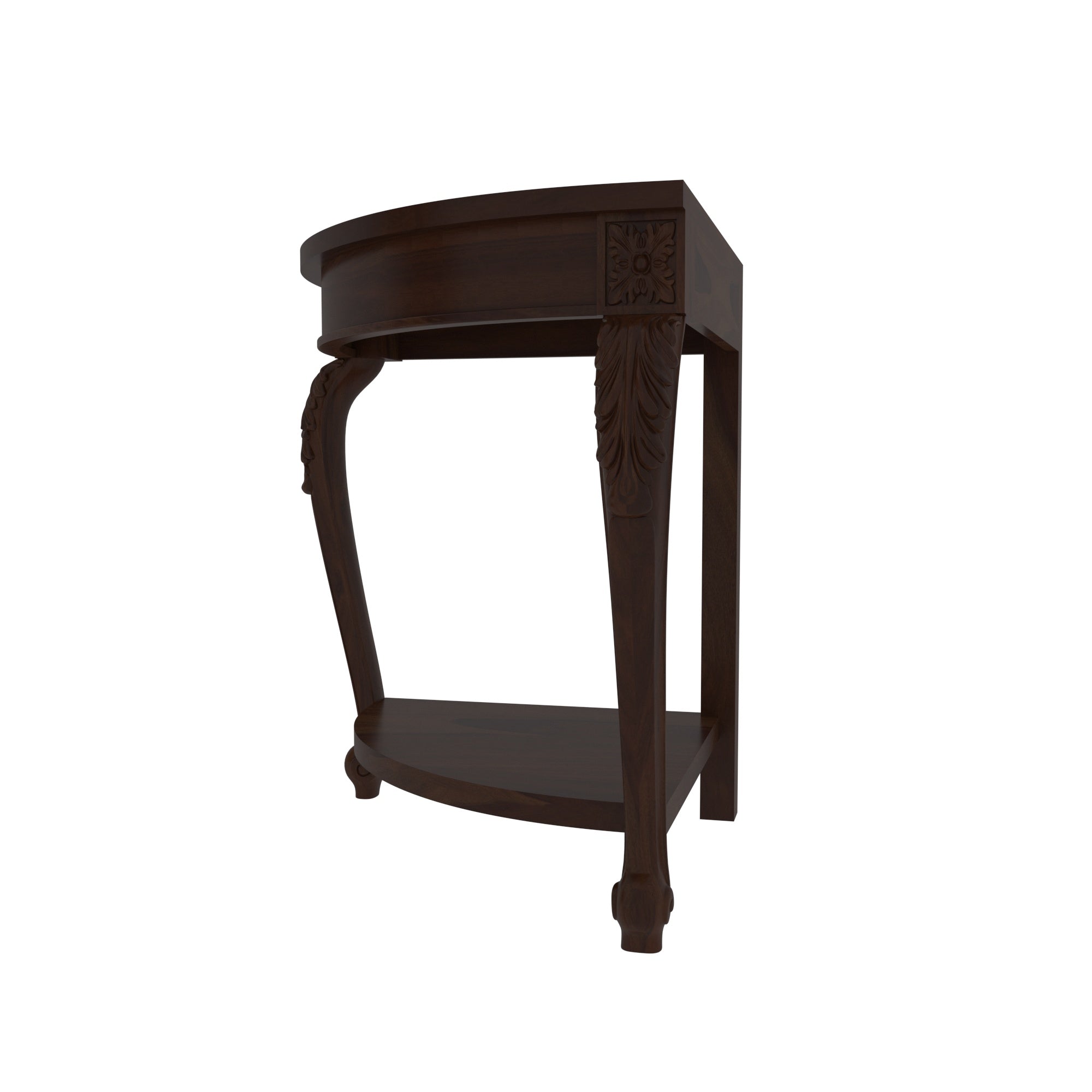 Elegant Corner Display - Handcrafted Indian Cabinet End Table