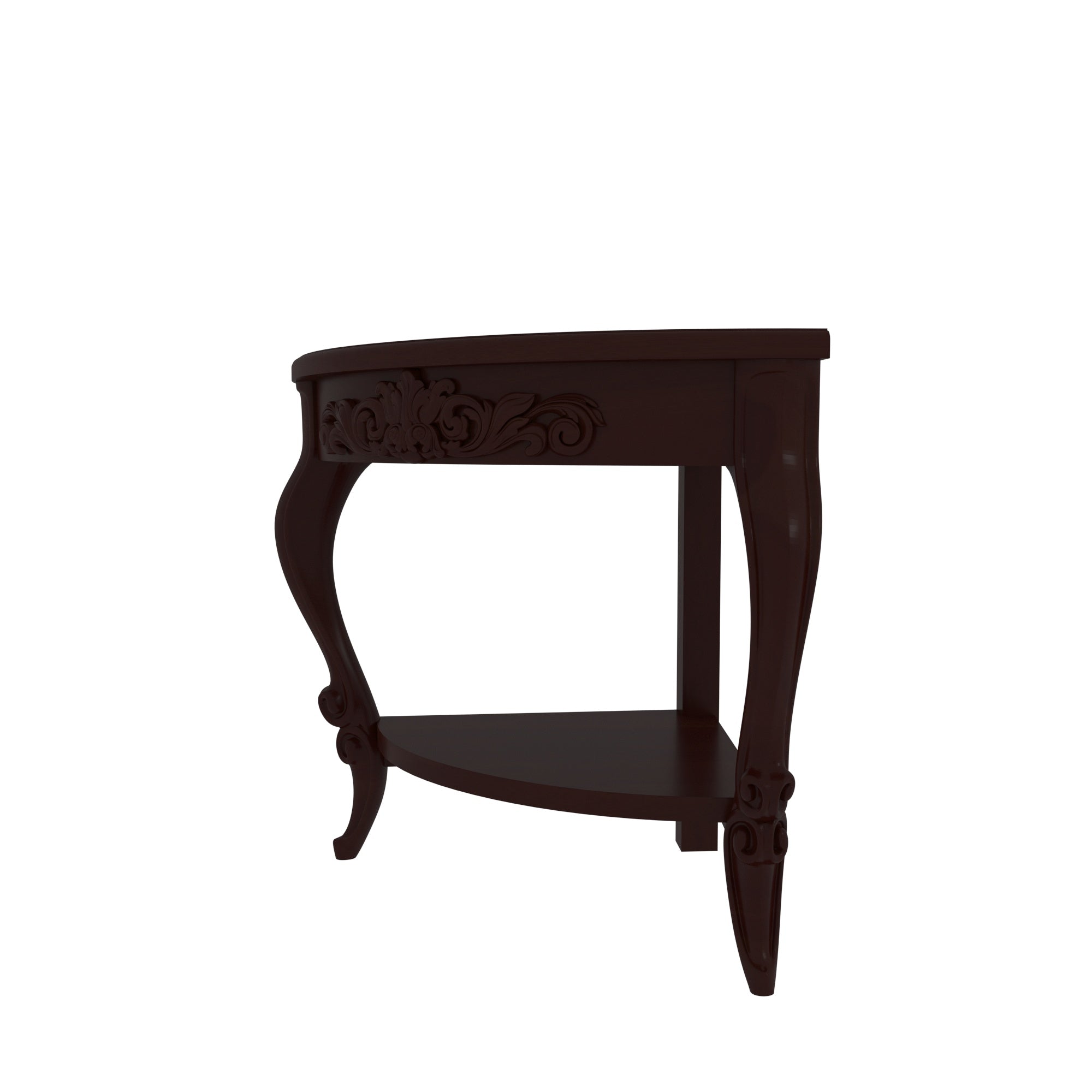 Ornate Side Table - Traditional Indian Accent Piece End Table