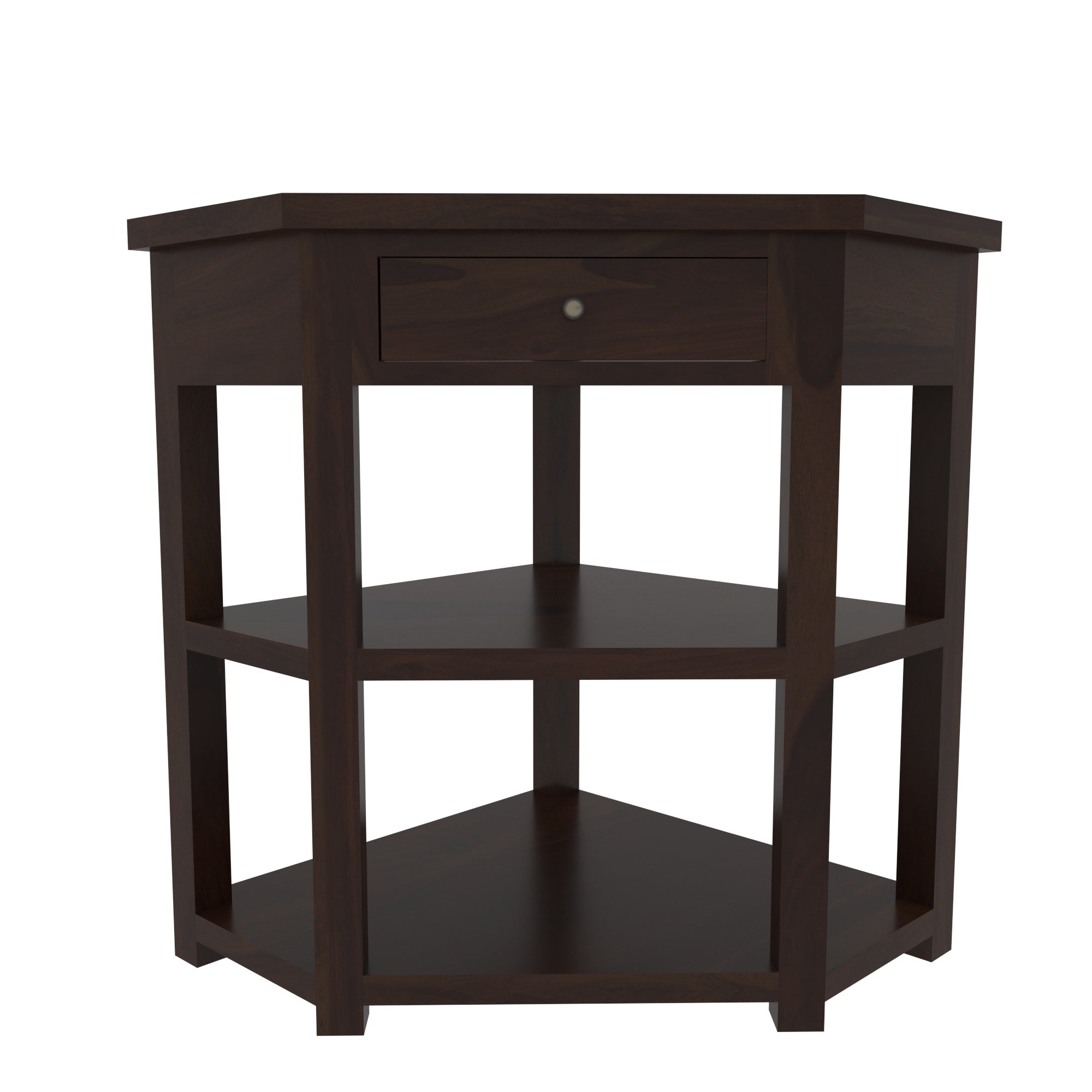 Ornate Corner Storage - Traditional Indian Artistry Rack