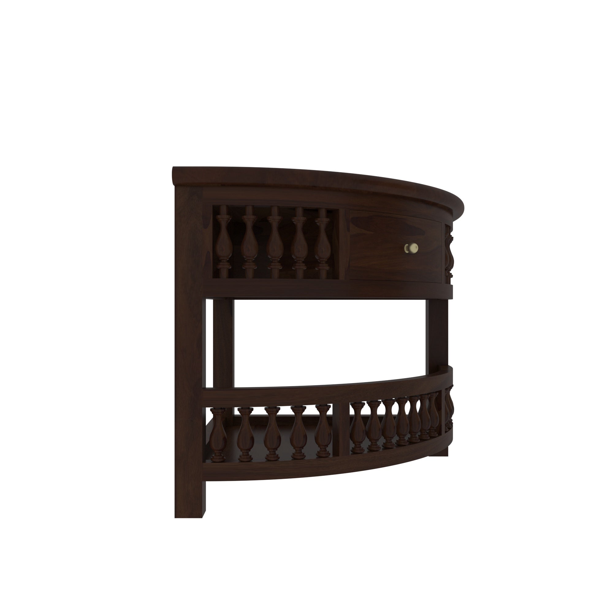 Artisan Corner Cabinet - Heritage Indian Craftsmanship Rack