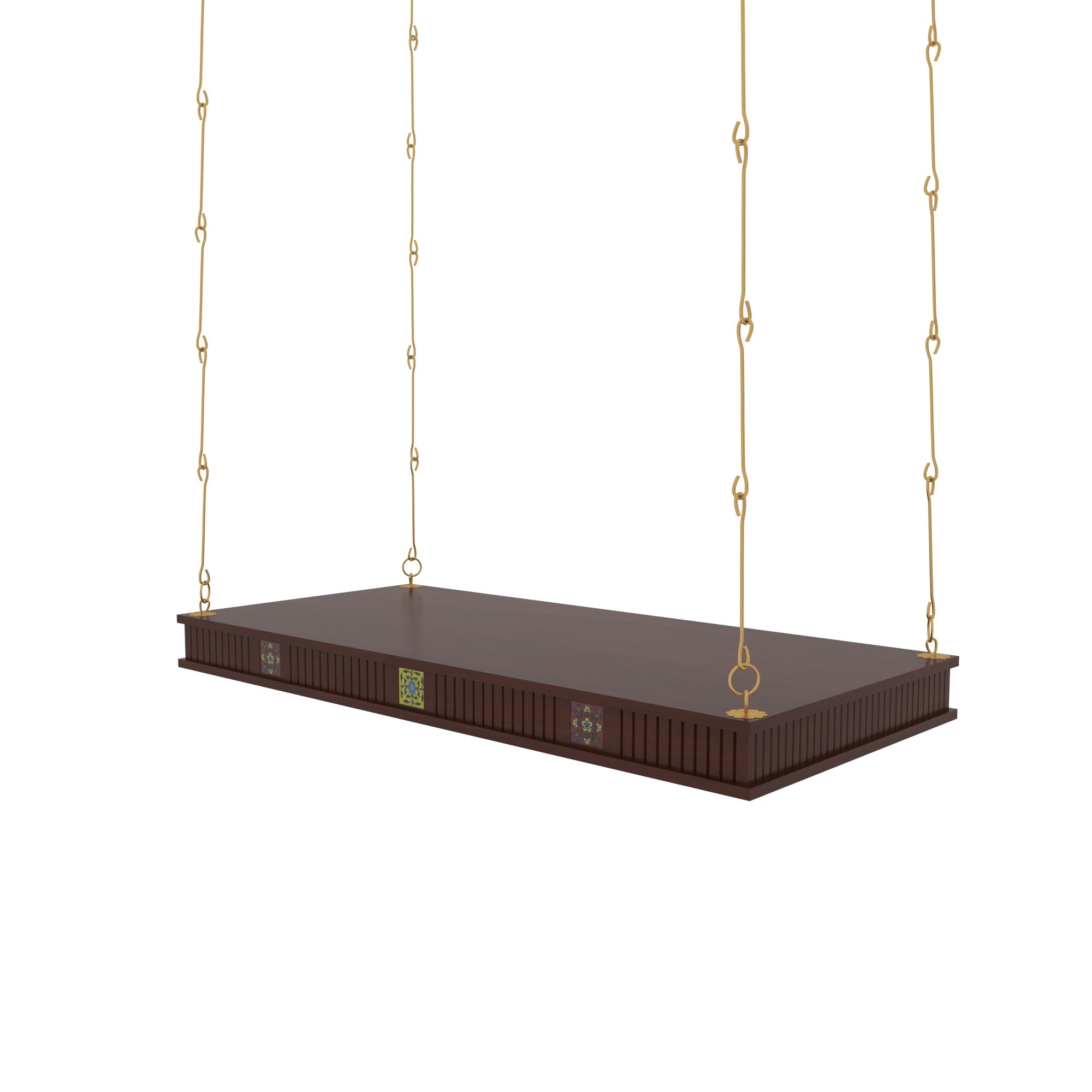 Artisan Carved Swing Seat - Classic Jhula Design Swing