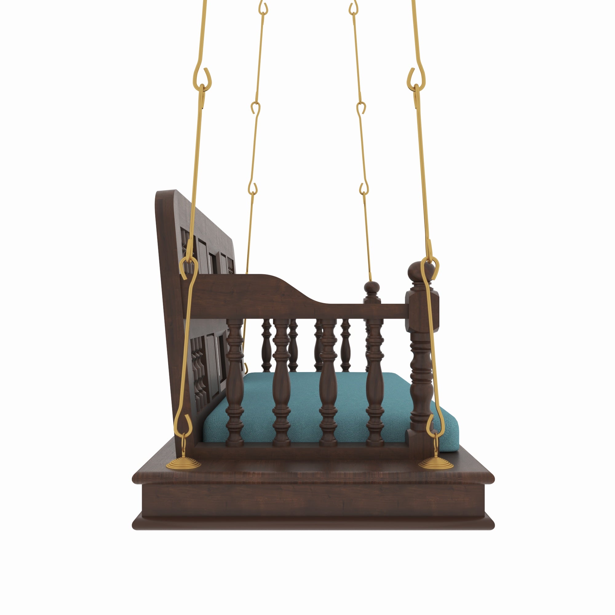 Colonial Spindle Arm Hanging Swing Swing