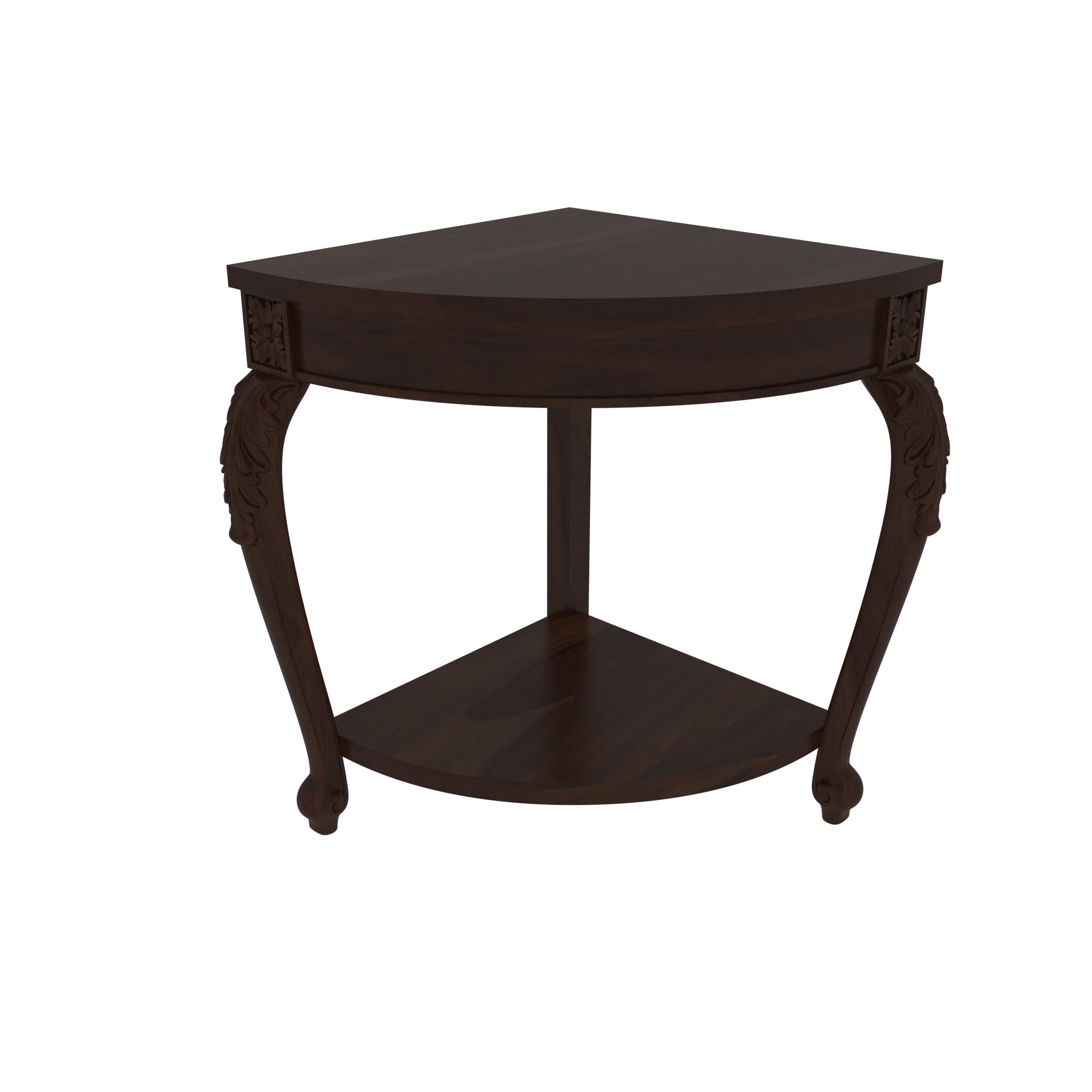 Elegant Corner Display - Handcrafted Indian Cabinet End Table