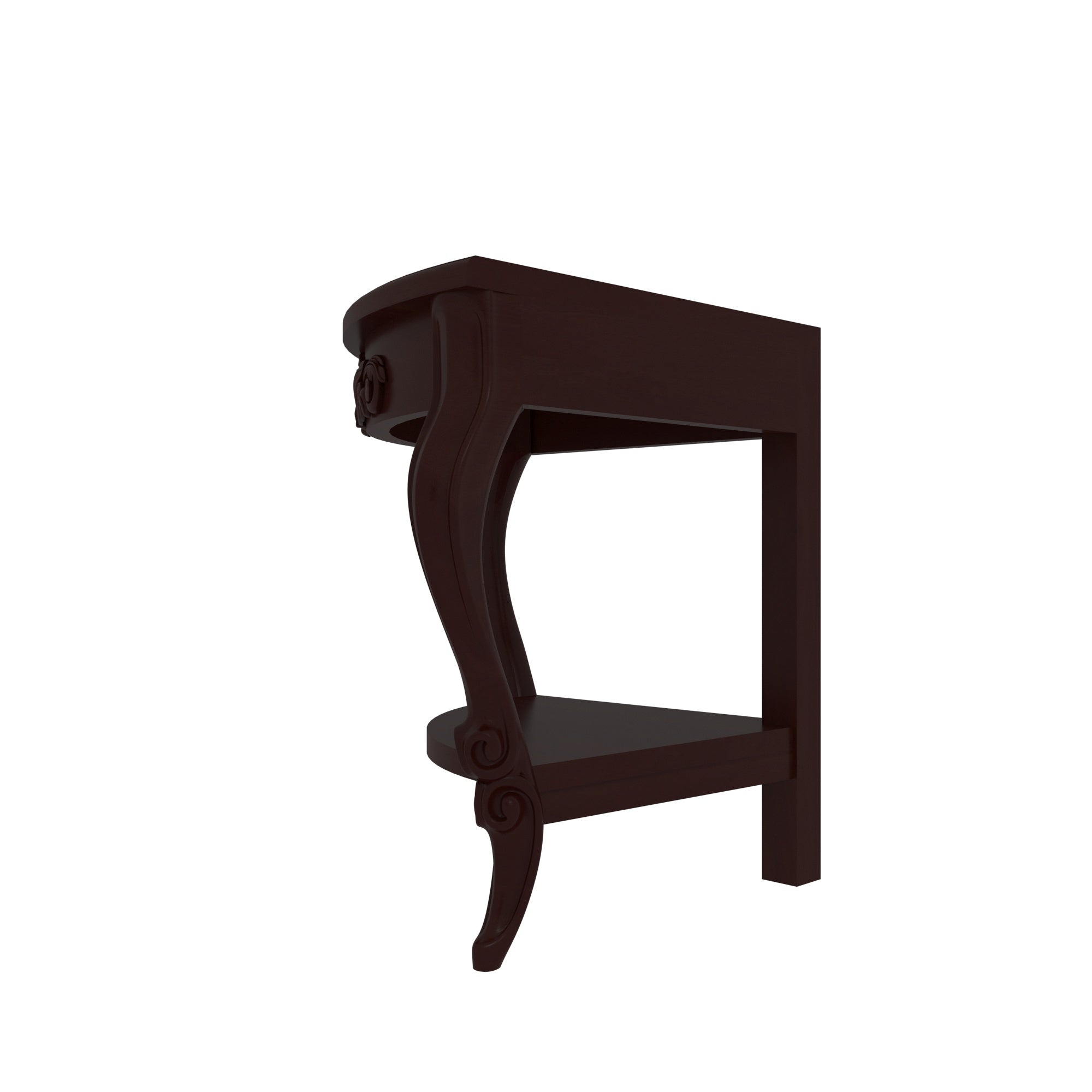 Ornate Side Table - Traditional Indian Accent Piece End Table