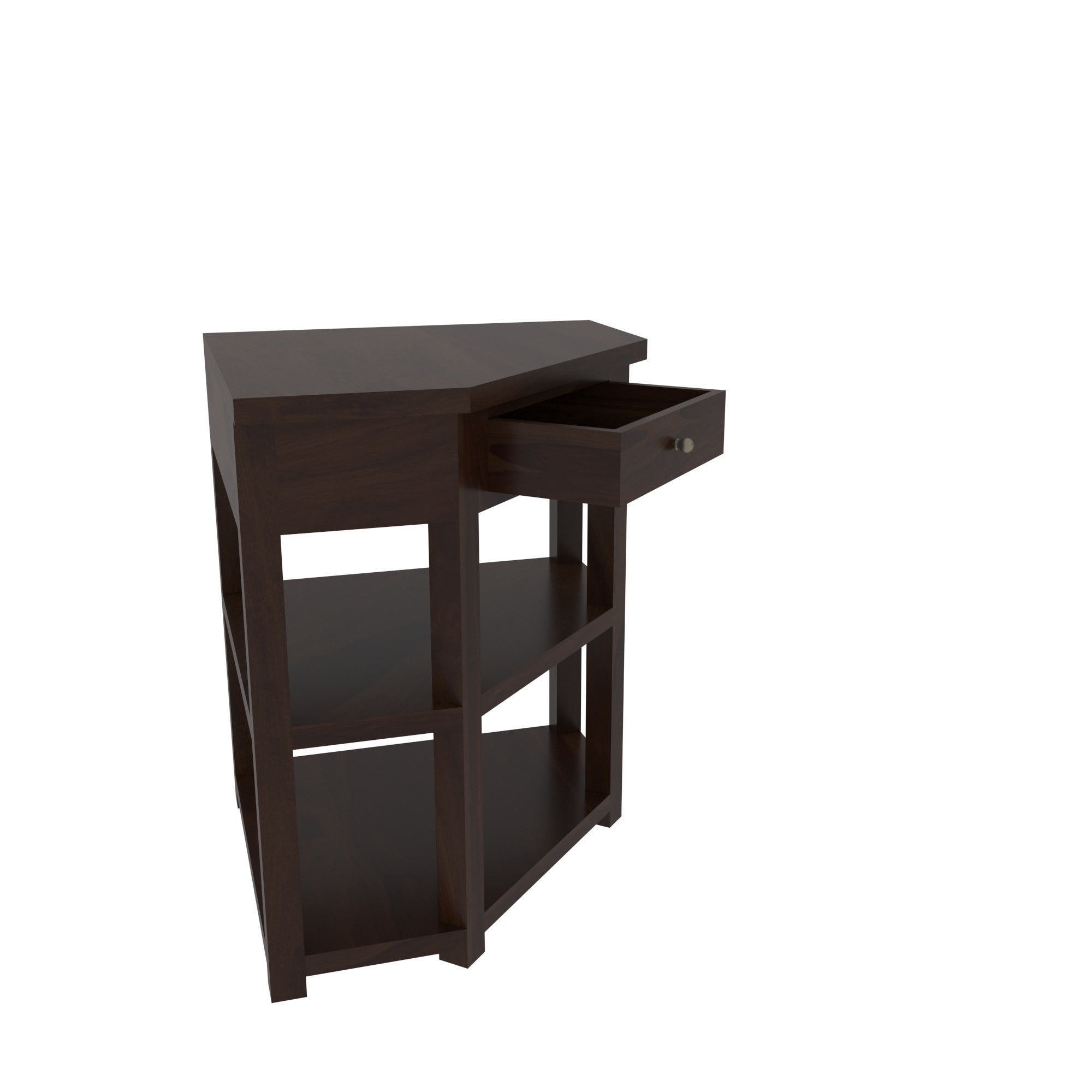 Ornate Corner Storage - Traditional Indian Artistry Rack