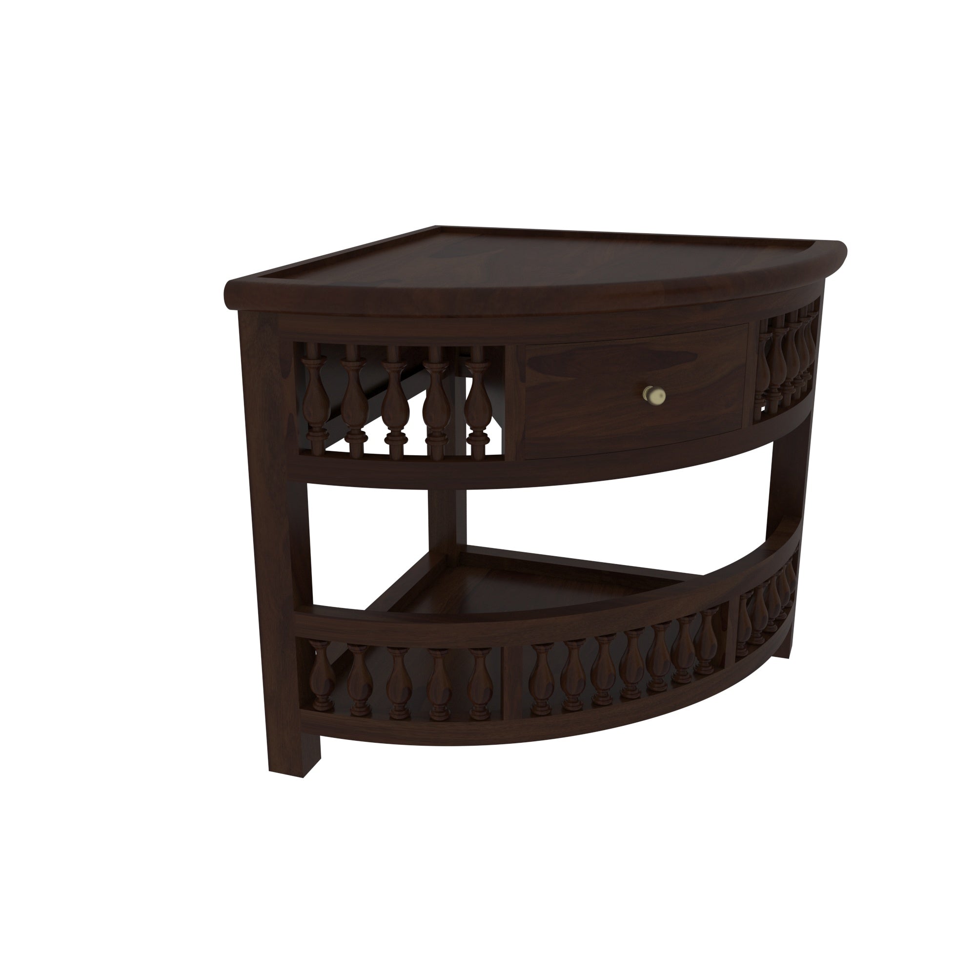 Artisan Corner Cabinet - Heritage Indian Craftsmanship Rack