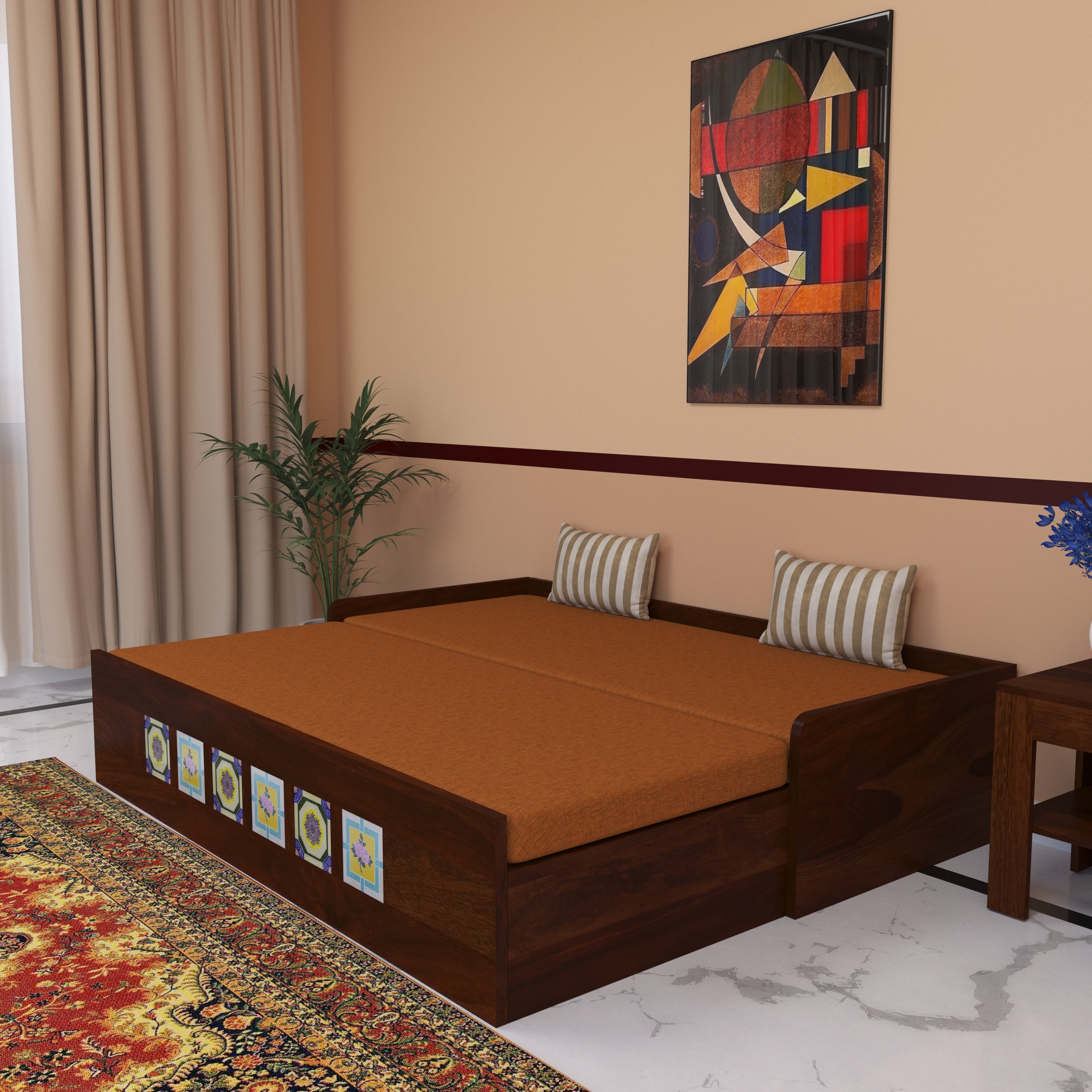 Handwoven Transform Sofa cum Bed Sofa cum bed