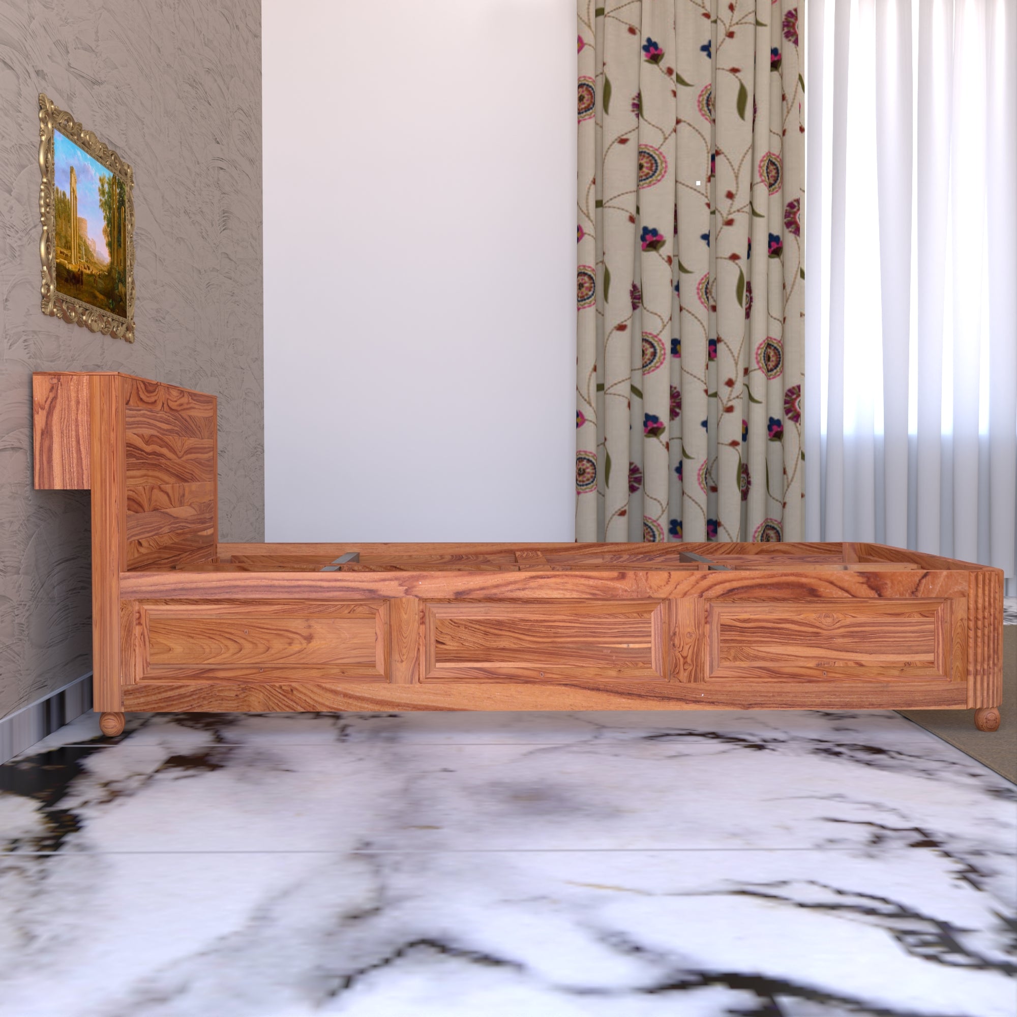 Bali Inspired Single person Bed Bed