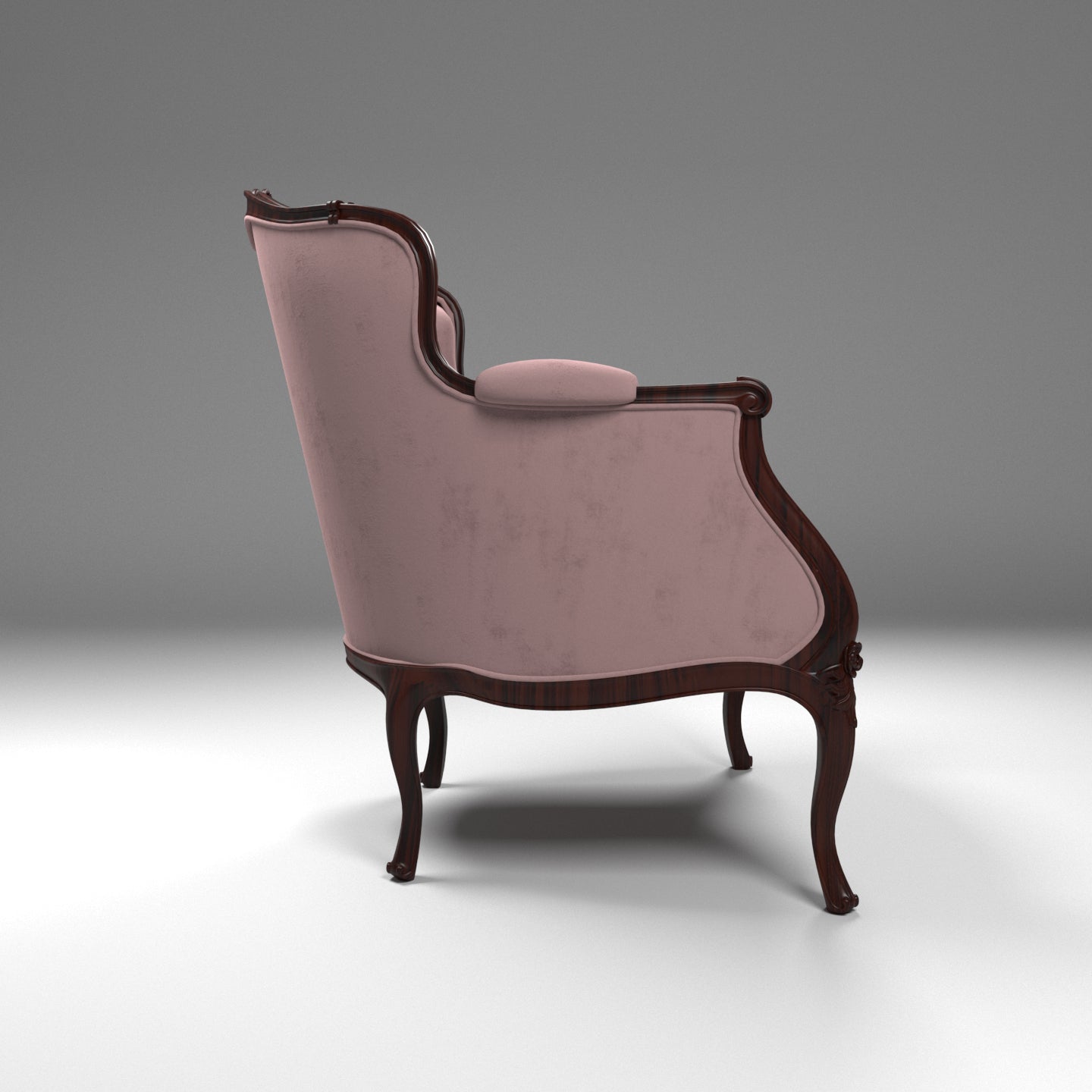 Spacious Intricate Colonial Designed Handmade Arm Chair Arm Chair