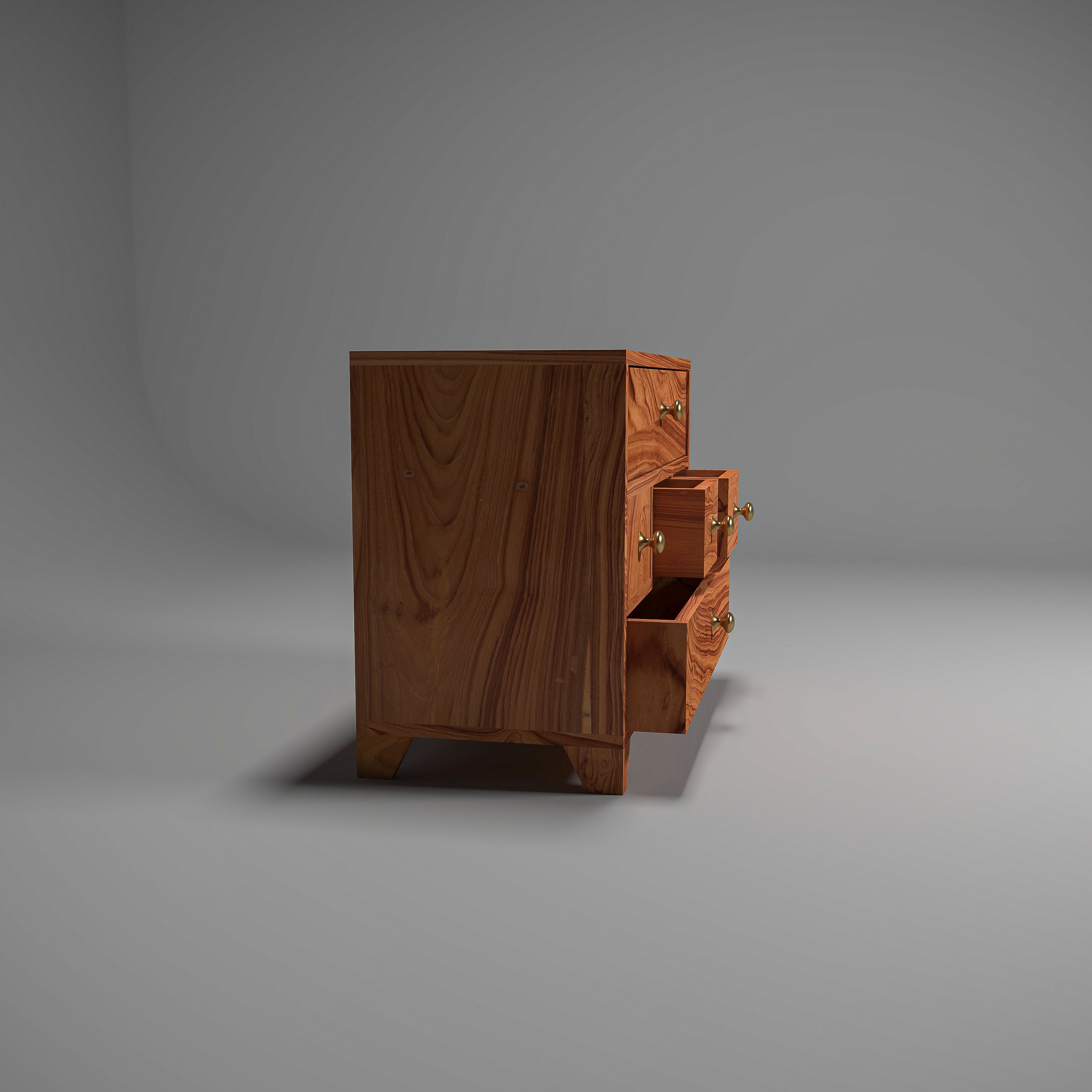 Multipurpose 5 Compartment Compact Organiser (Natural) Desk Organizer