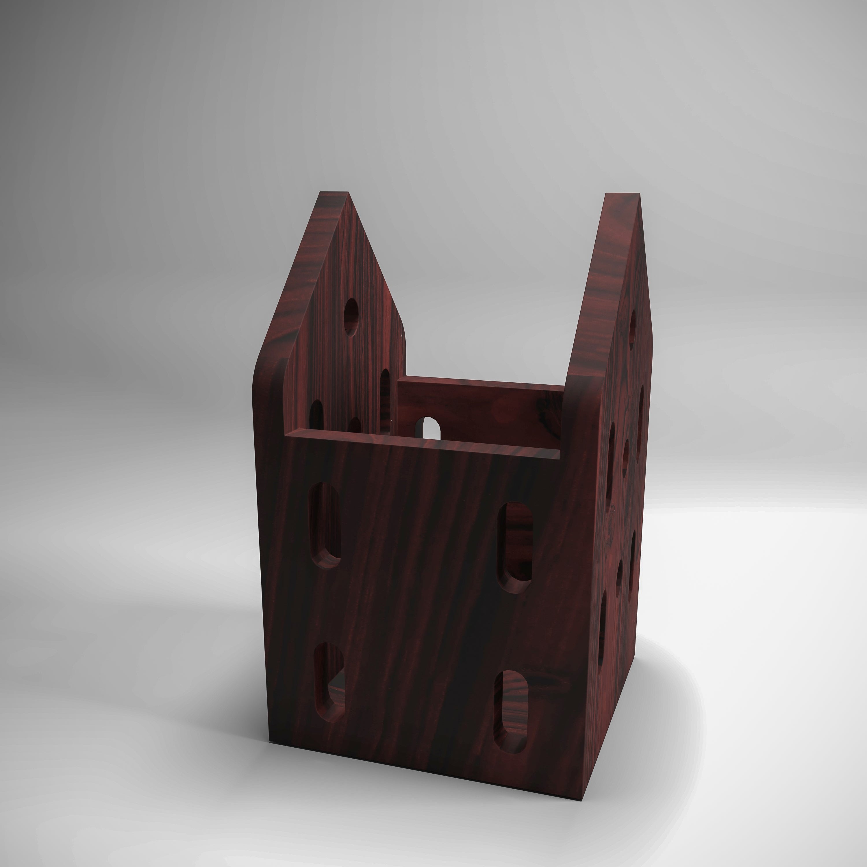 Pine Wood Pencil Stand Desk Organizer