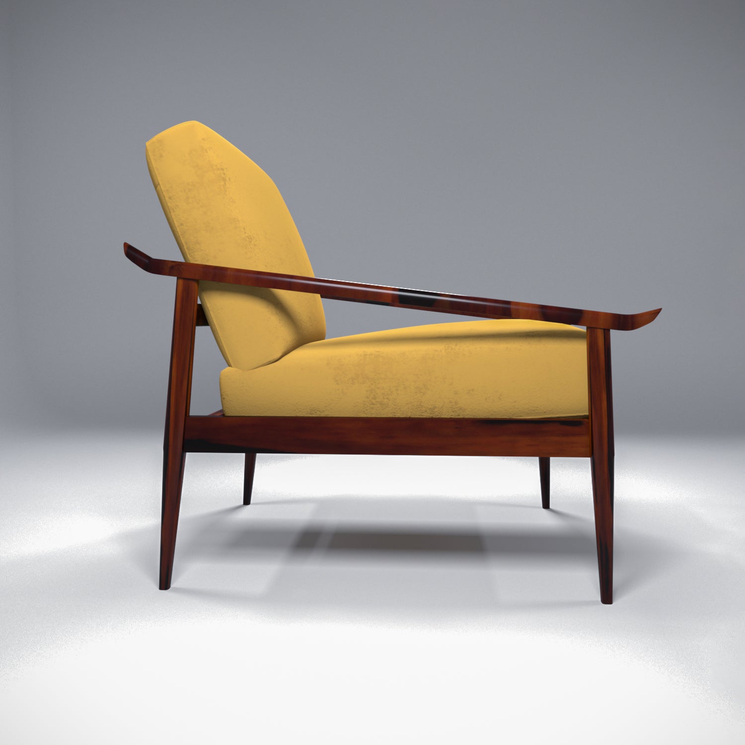 Richard Comfy Handmade Wooden Upholstered Chair Arm Chair