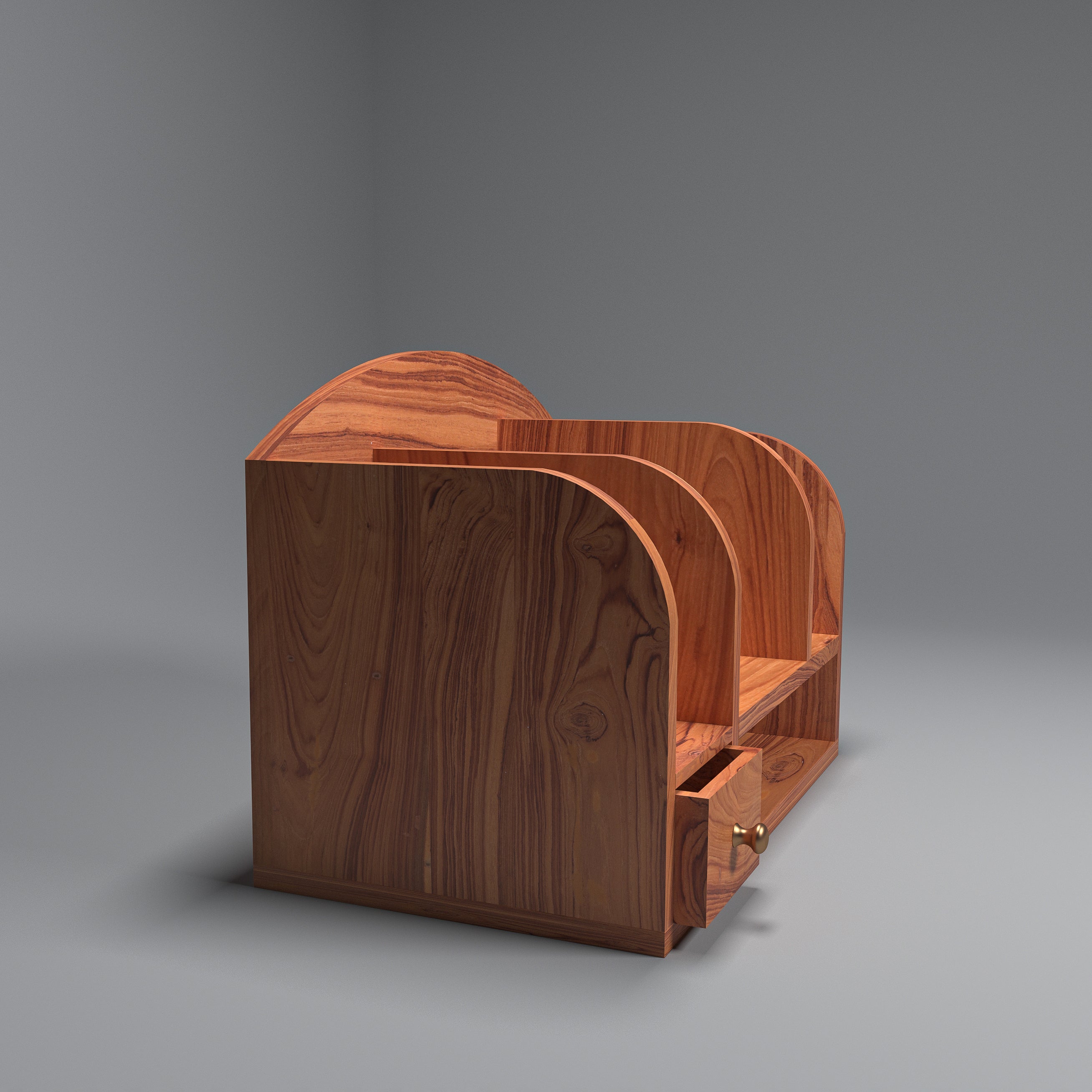 Southern Wooden Arch-shaped Multipurpose Organizer Desk Organizer