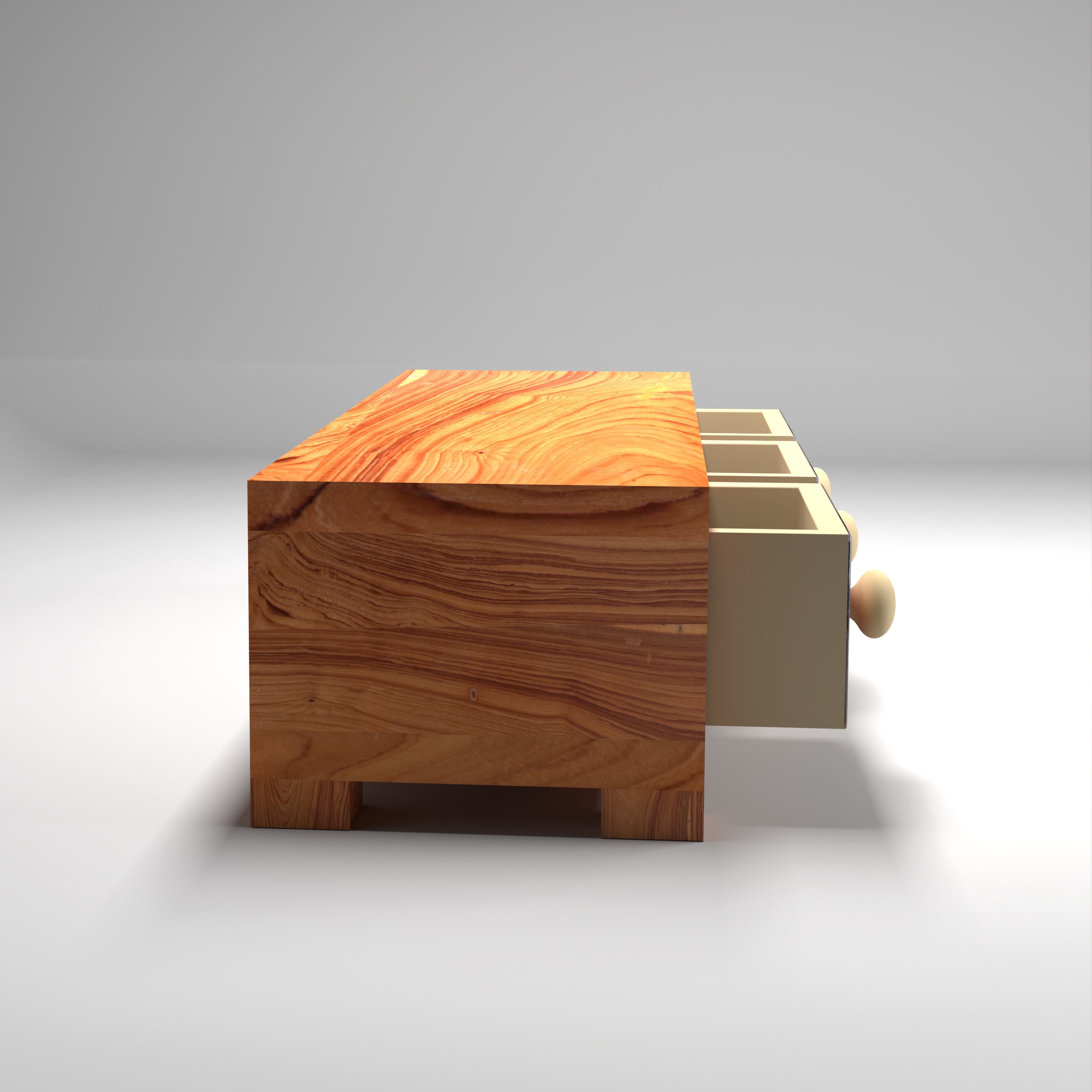 Premium Triple Drawer Wide Ceramic Organizer Desk Organizer