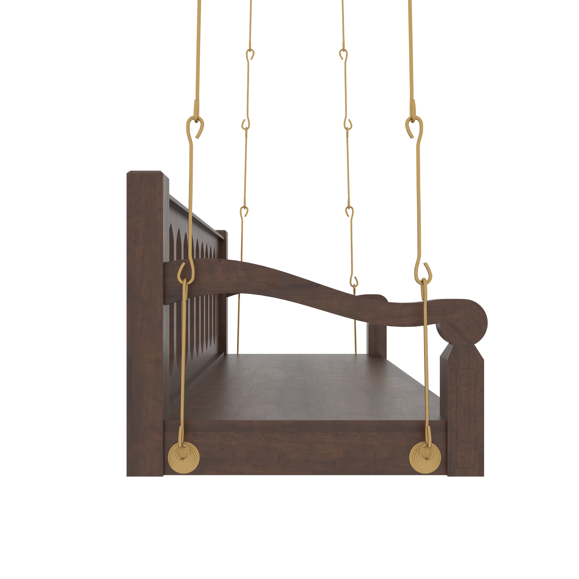 Classic Heritage Porch Swing with Curved Armrests Swing
