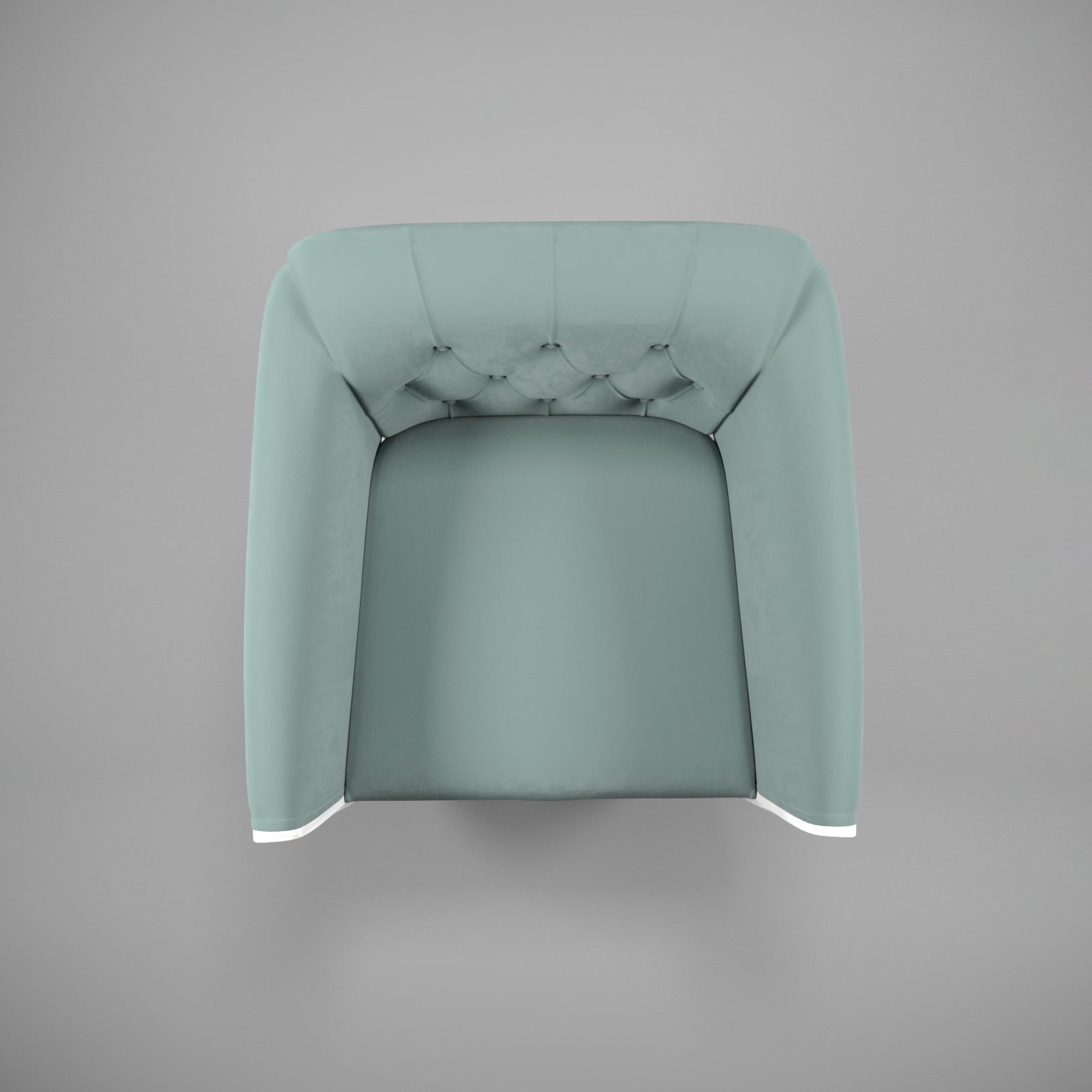 Modern Solid white Green upholstered Designer Arm chair Arm Chair