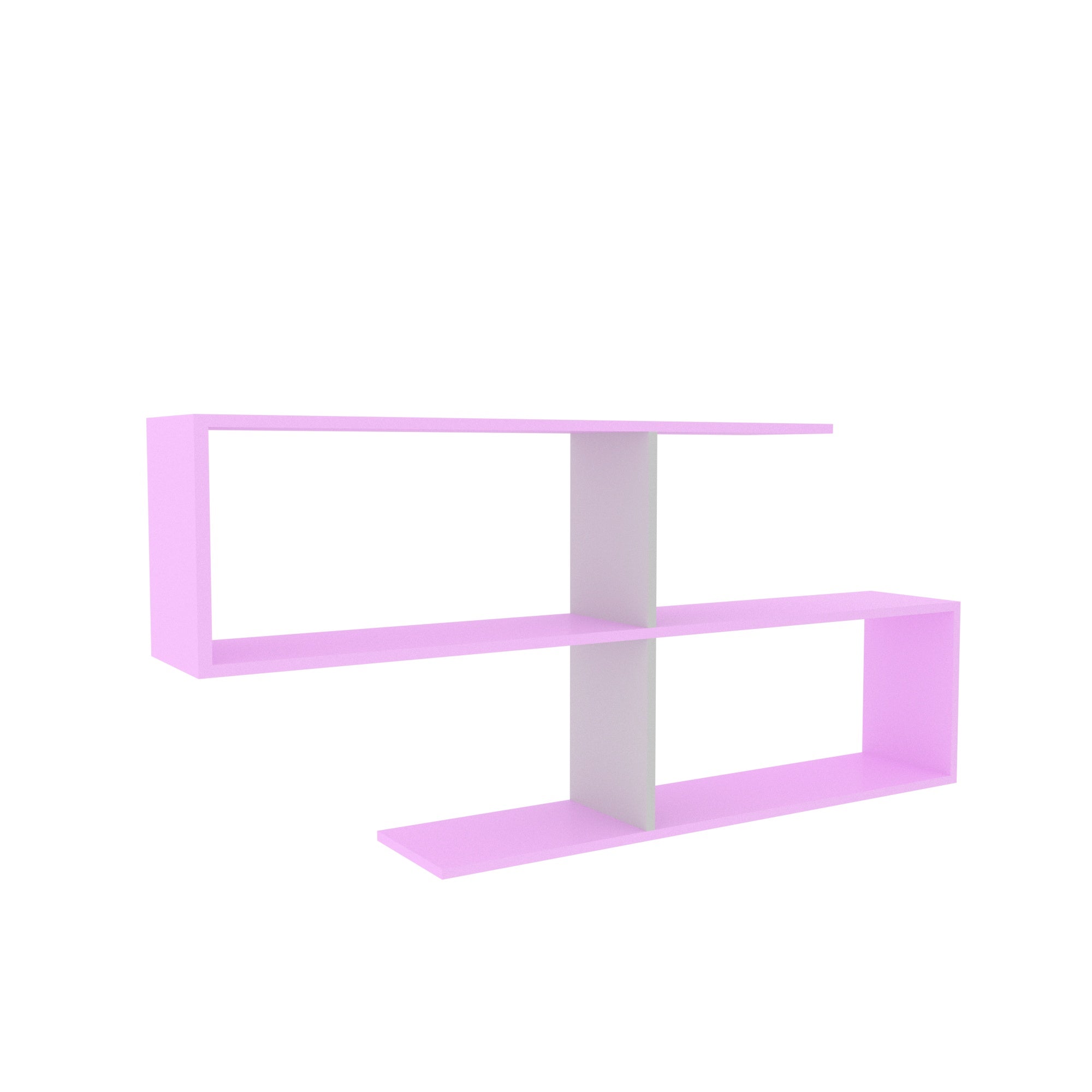 S-Shaped Wall Shelf - Modern Floating Display Unit Wall Rack