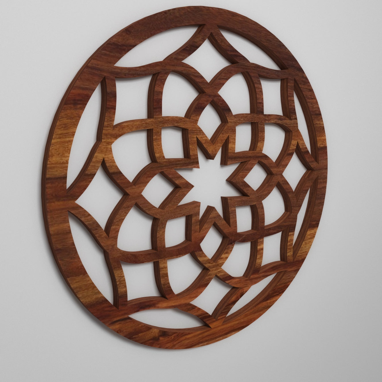 Exquisite Solid Wood Intricate Flower Blossom Petal Wall Decor Art Wall Decor