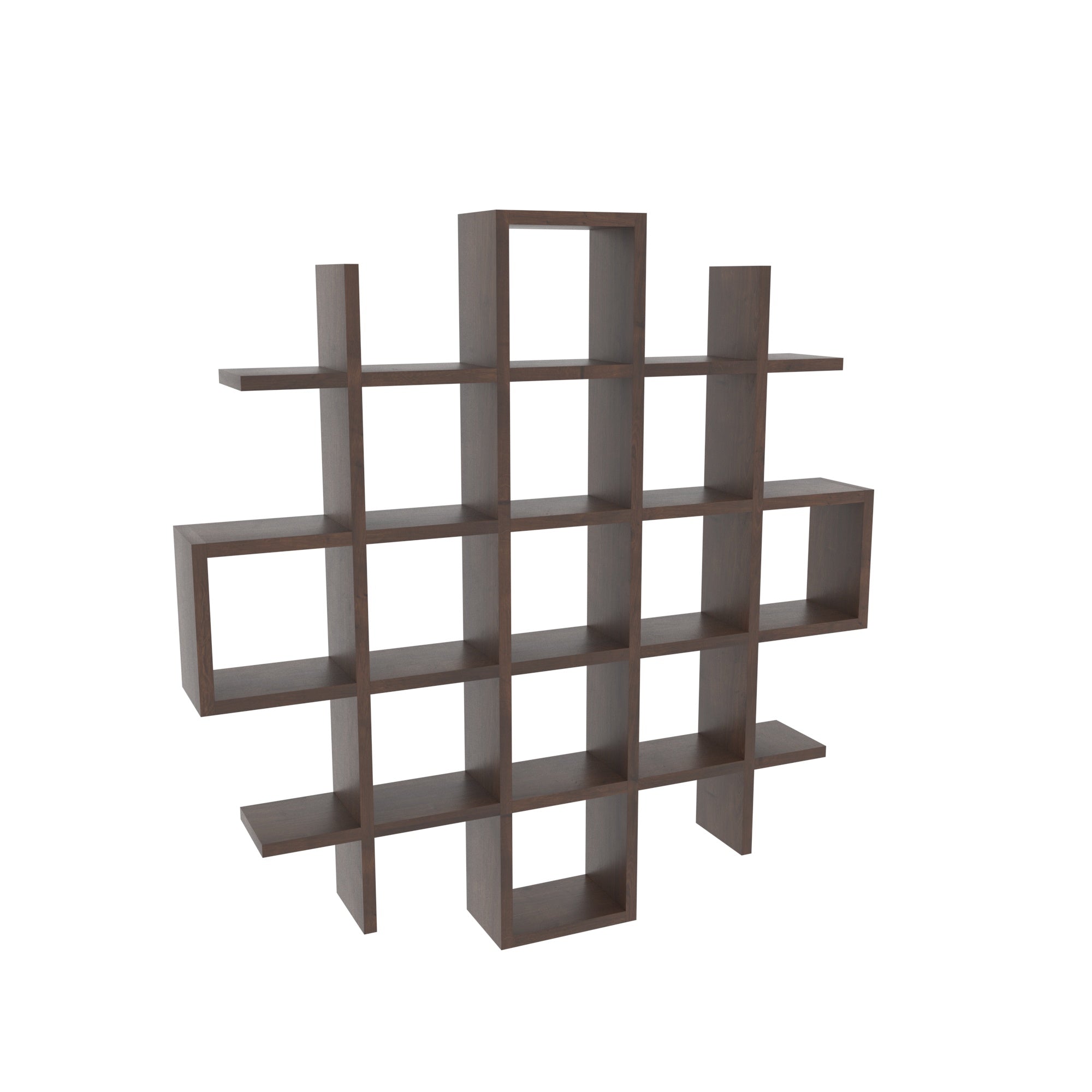 Contemporary Grid Wall Shelf Wall Rack