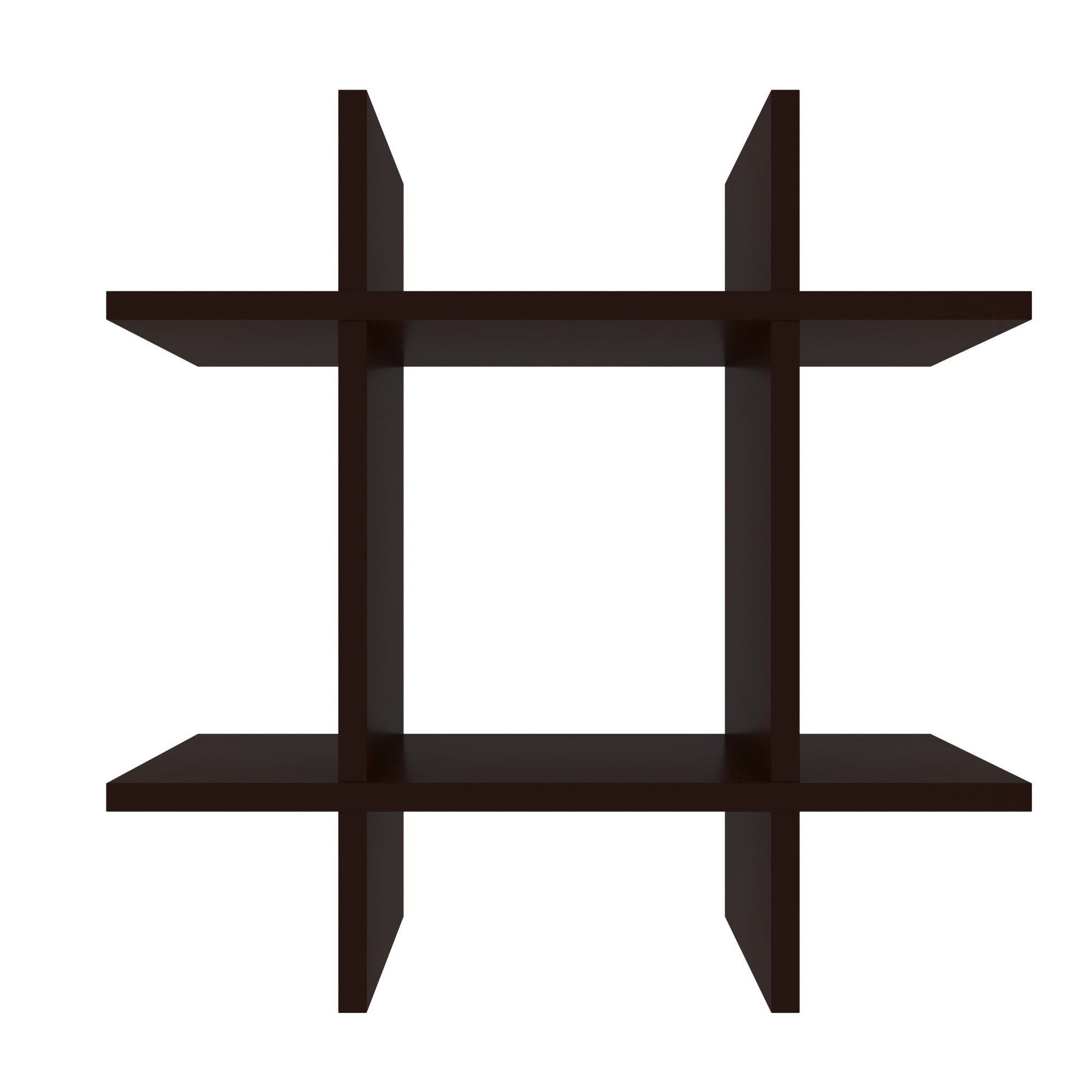 Modern Cross Design Wall Shelf - Floating Display Rack Wall Rack