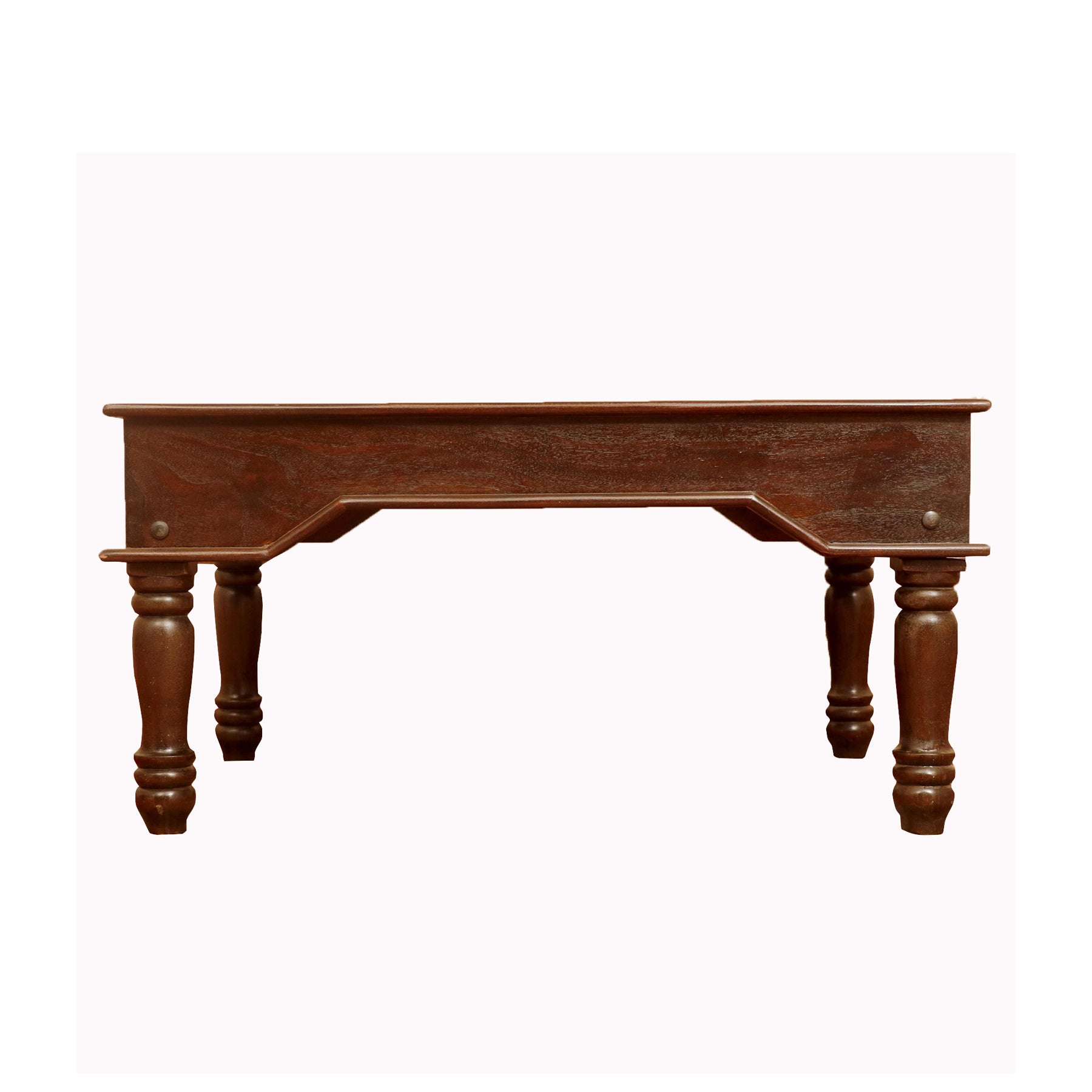 Brass Fitting Top Handmade Wooden Coffee Table Coffee Table