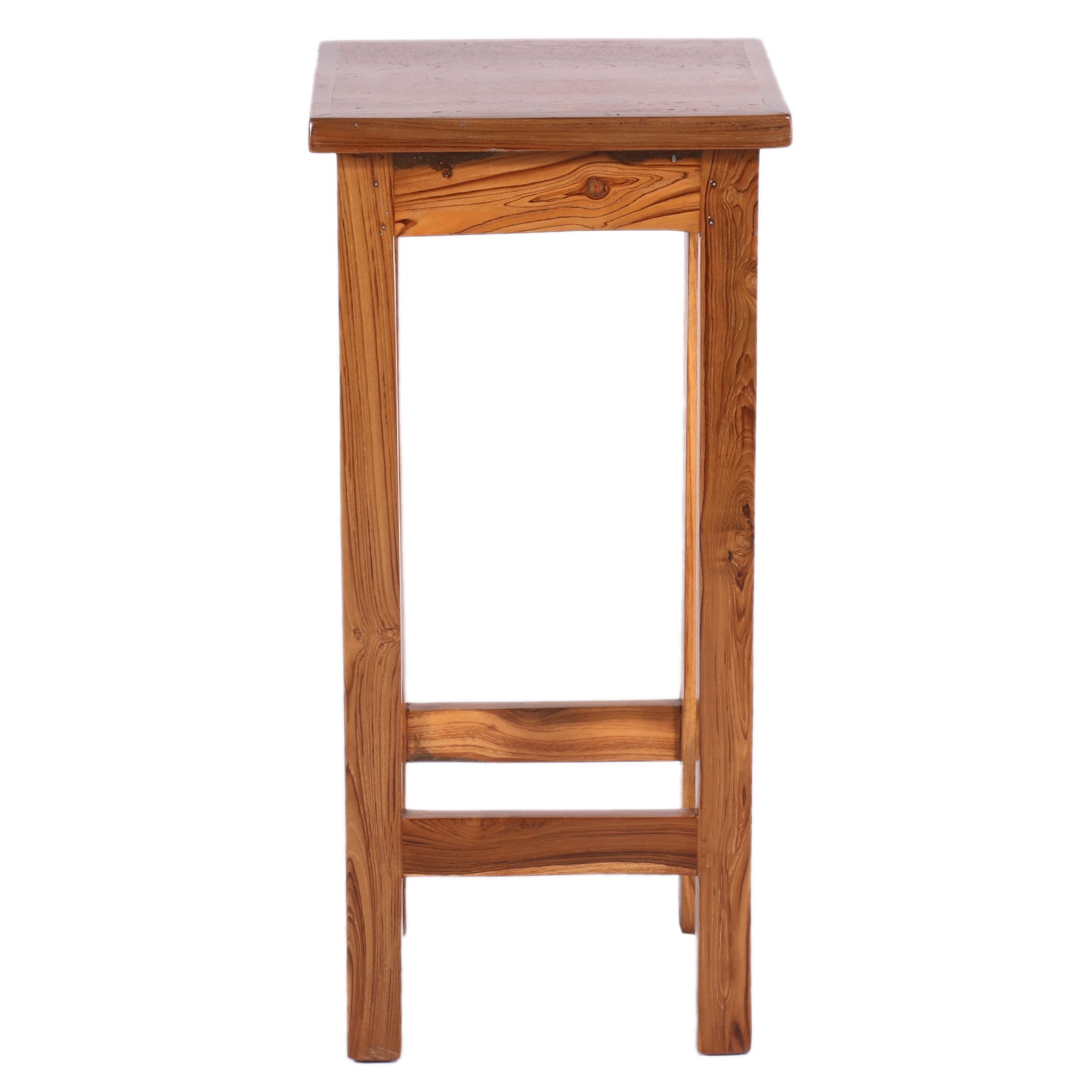 Linear Wooden Bar Stool Stool