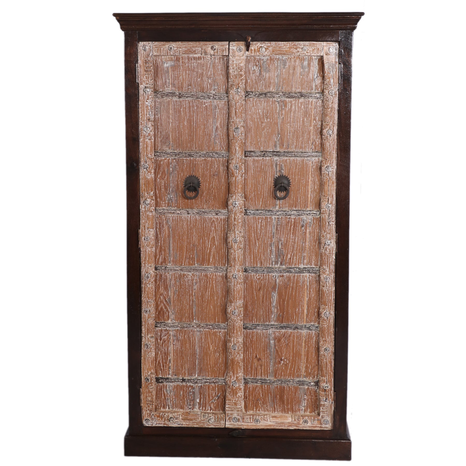 Rustic Double-Door Cabinet Wardrobe