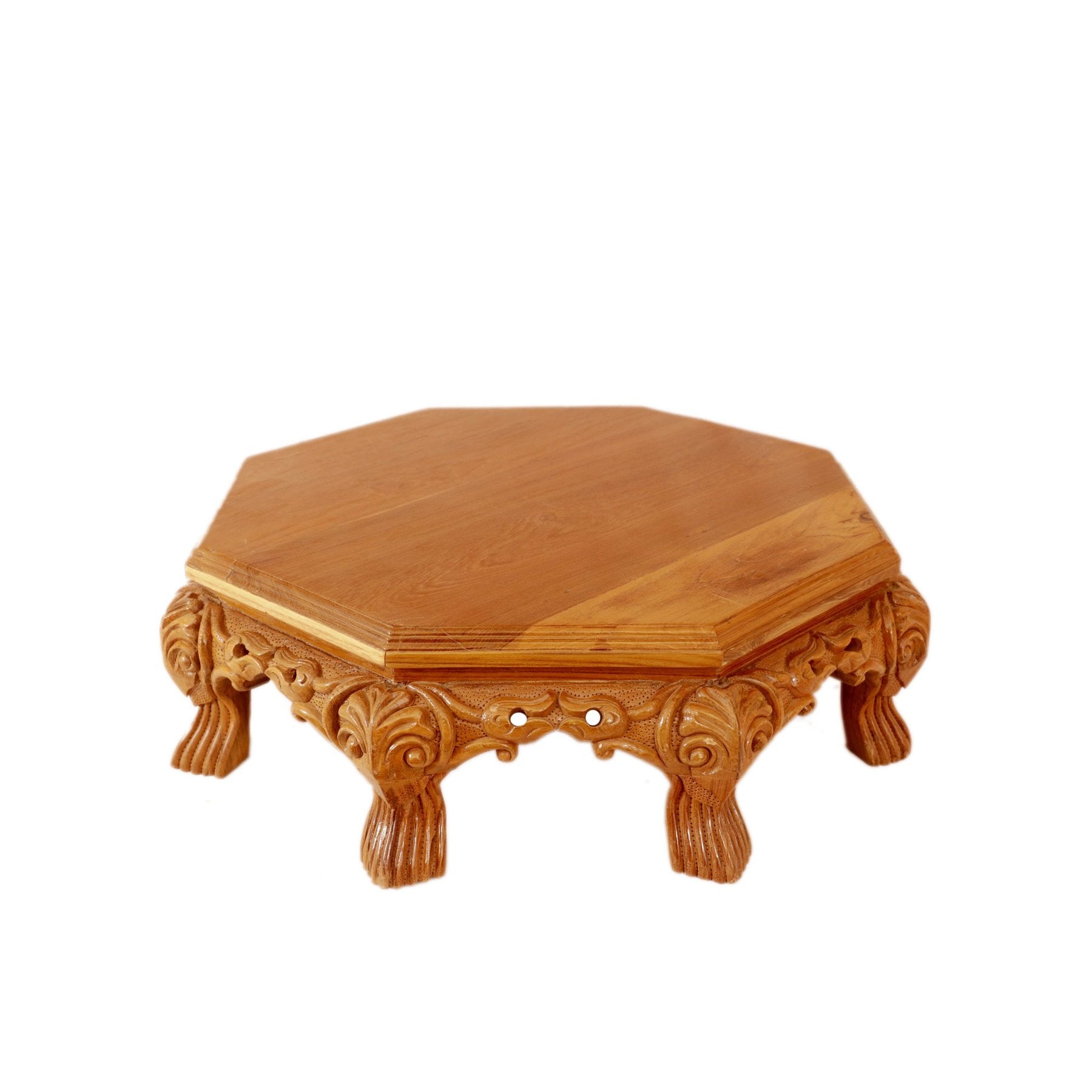 Dve Traditional TEAK Wood Octagonal Bajot Default Title Bajot