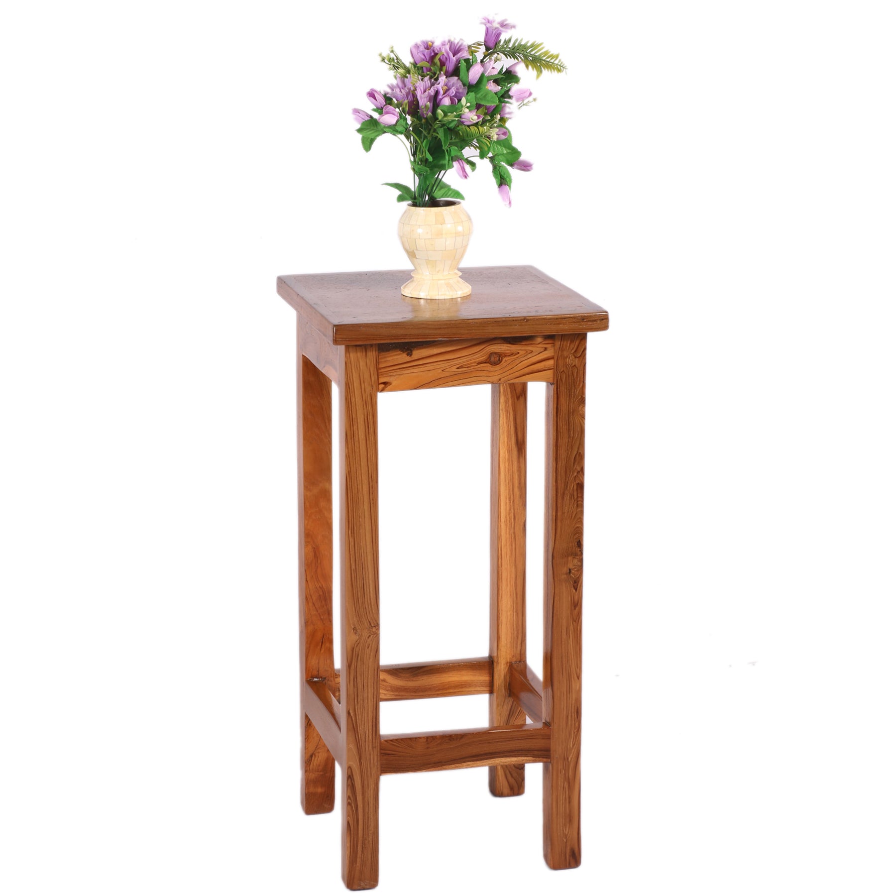 Linear Wooden Bar Stool Stool