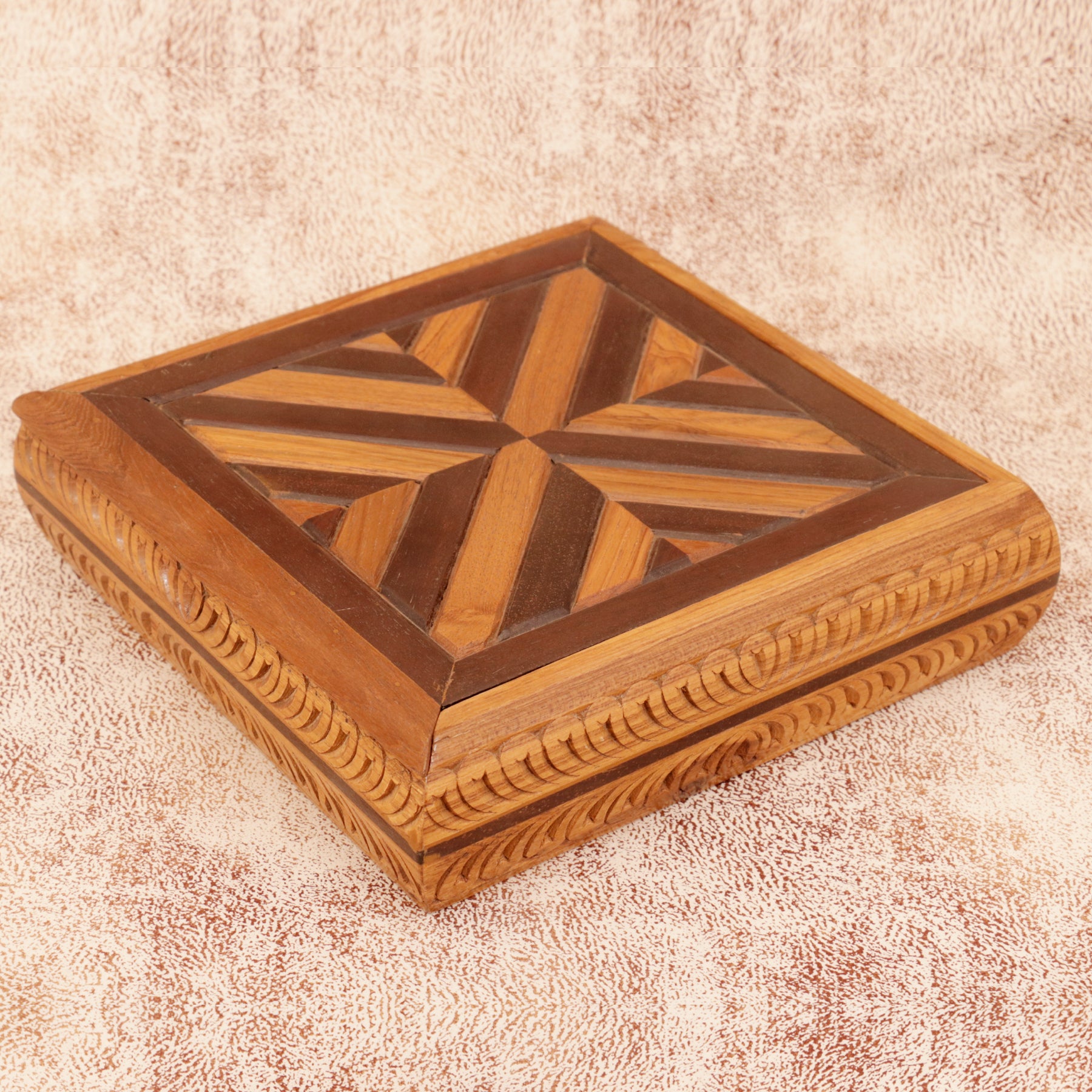 Five Compartment Box Wooden Box