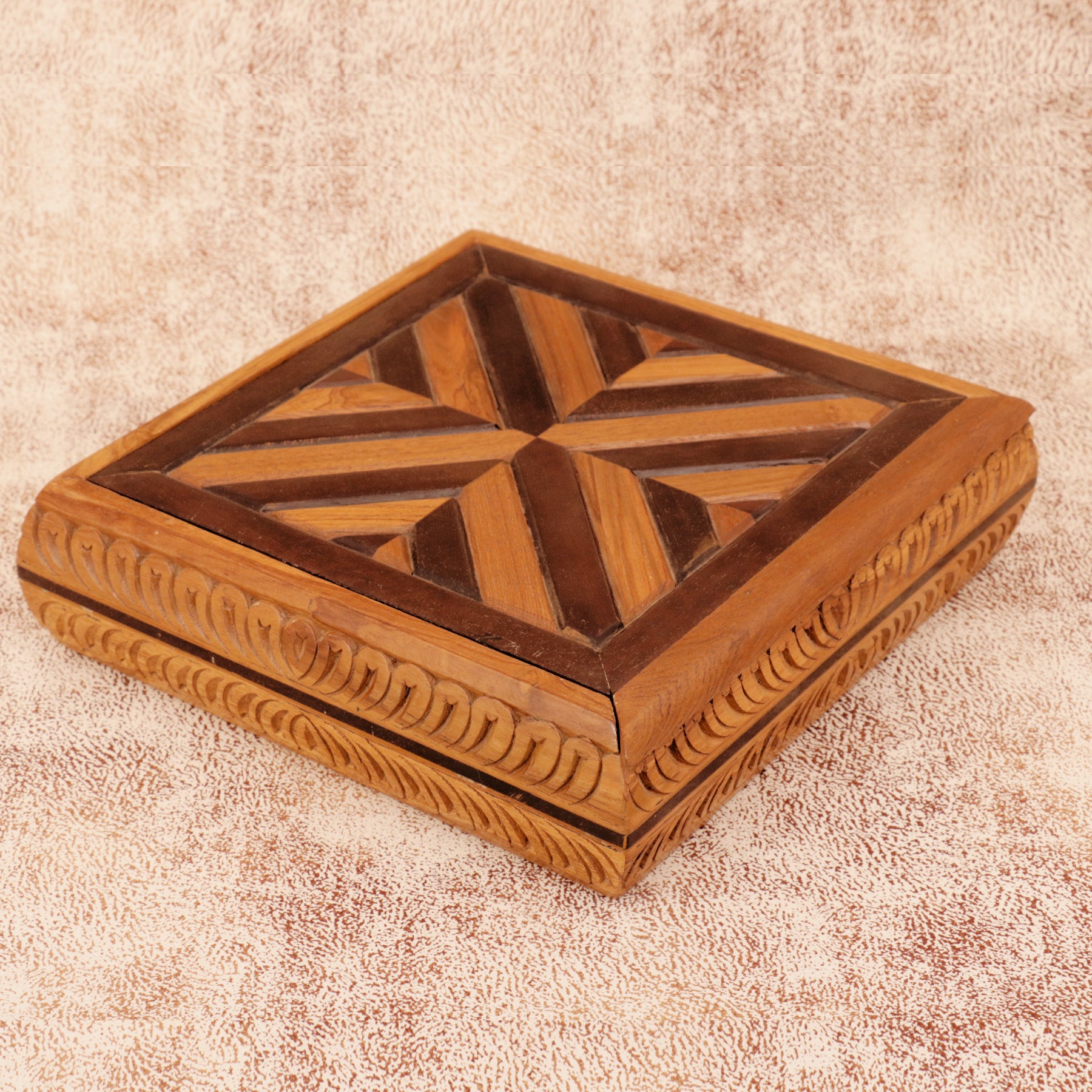 Five Compartment Box Wooden Box