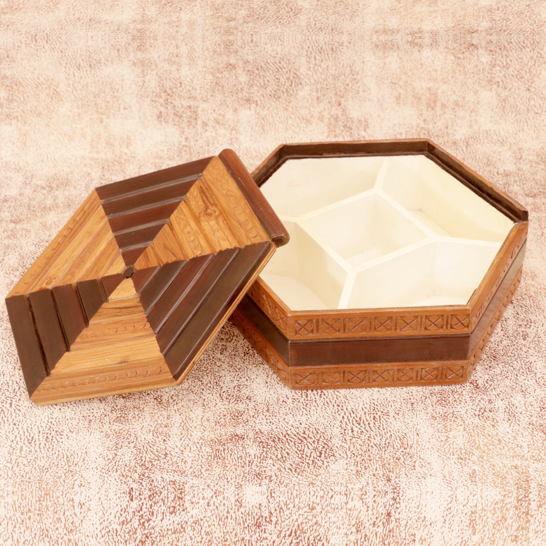 Roomy Fan Box Wooden Box