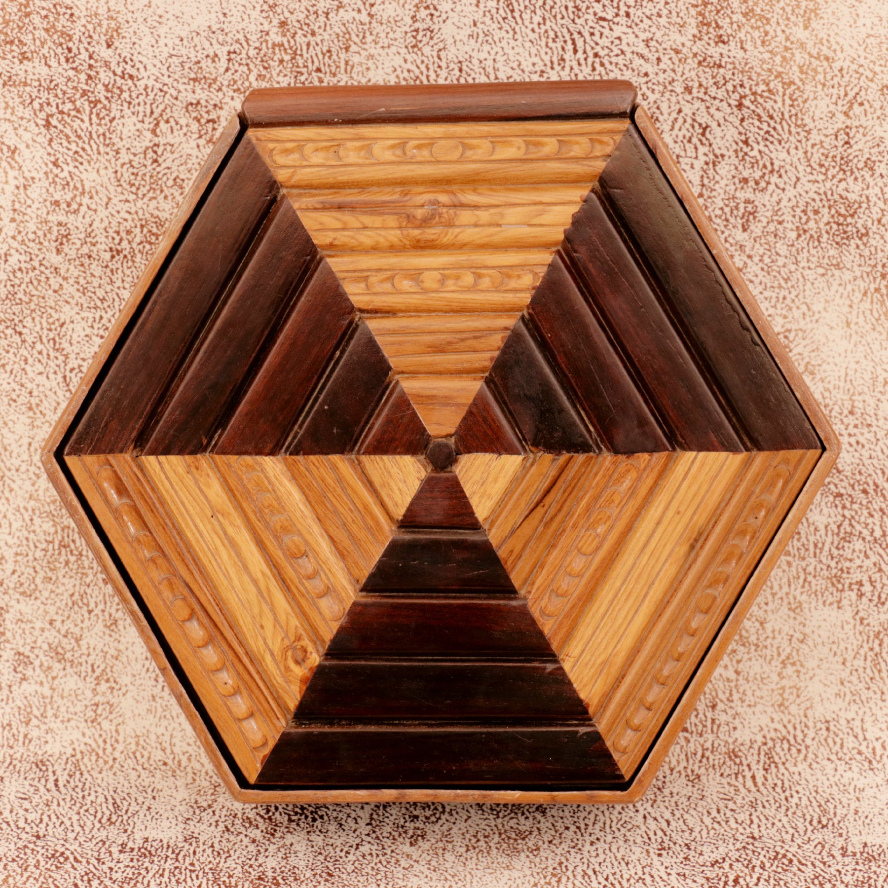 Roomy Fan Box Wooden Box
